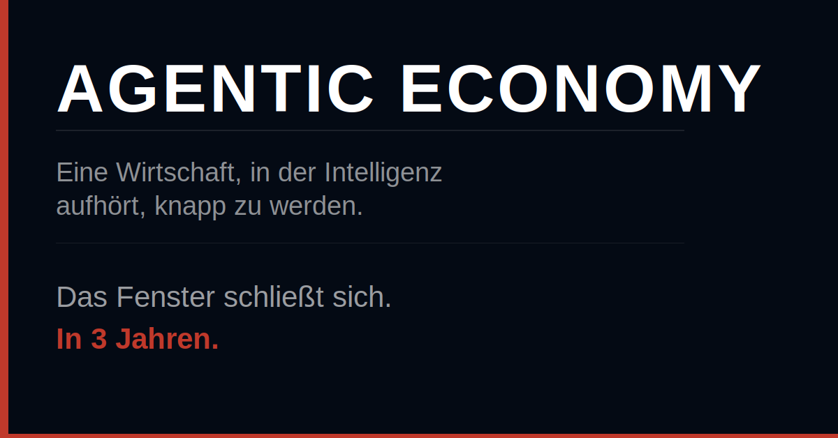 Wenn Intelligenz aufhört, knapp zu werden. 