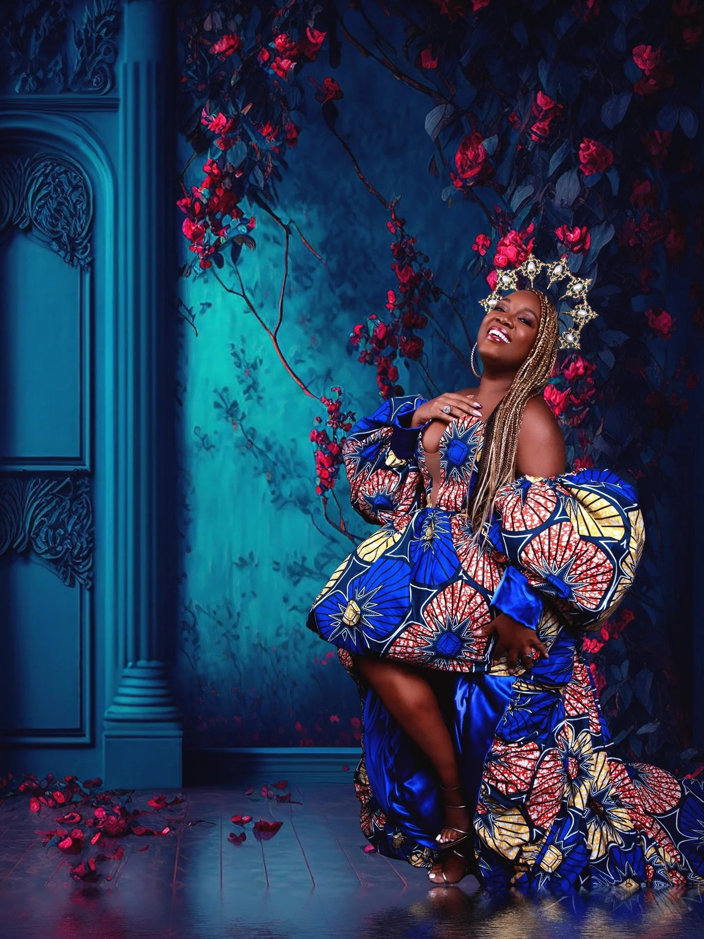 Happy Black History Month for the rest of my life! That time @phdeeva1983 and I experimented with digital backdrops. 

Mua: @gaw3000 
Backdrop: @cole_art_backdrops 
.
.
.
#nicolemondestinphotography #nycblackfemalephotographer #blackhistorymonth  #ny