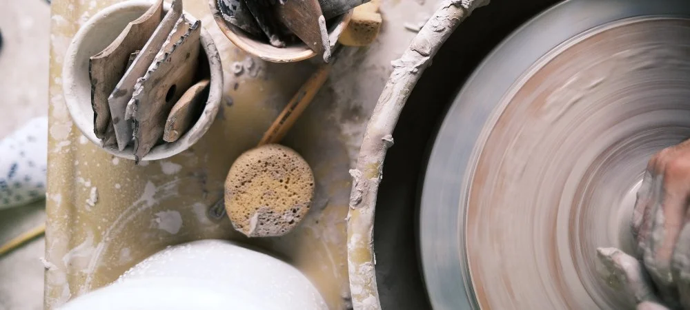 New Brewery Arts intermediate throwing tools and wheel - Edward Hill.jpg