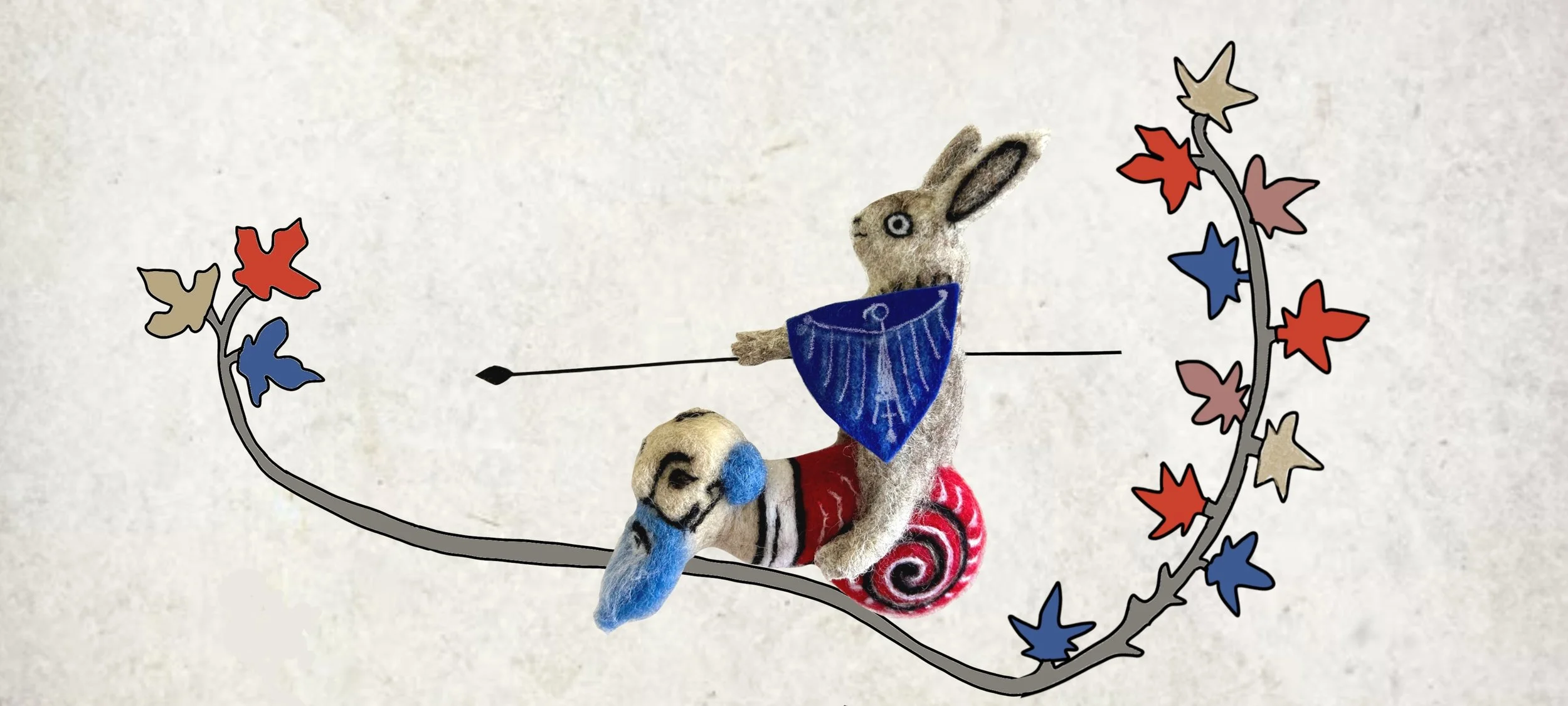 Needlefelt medieval marginalia