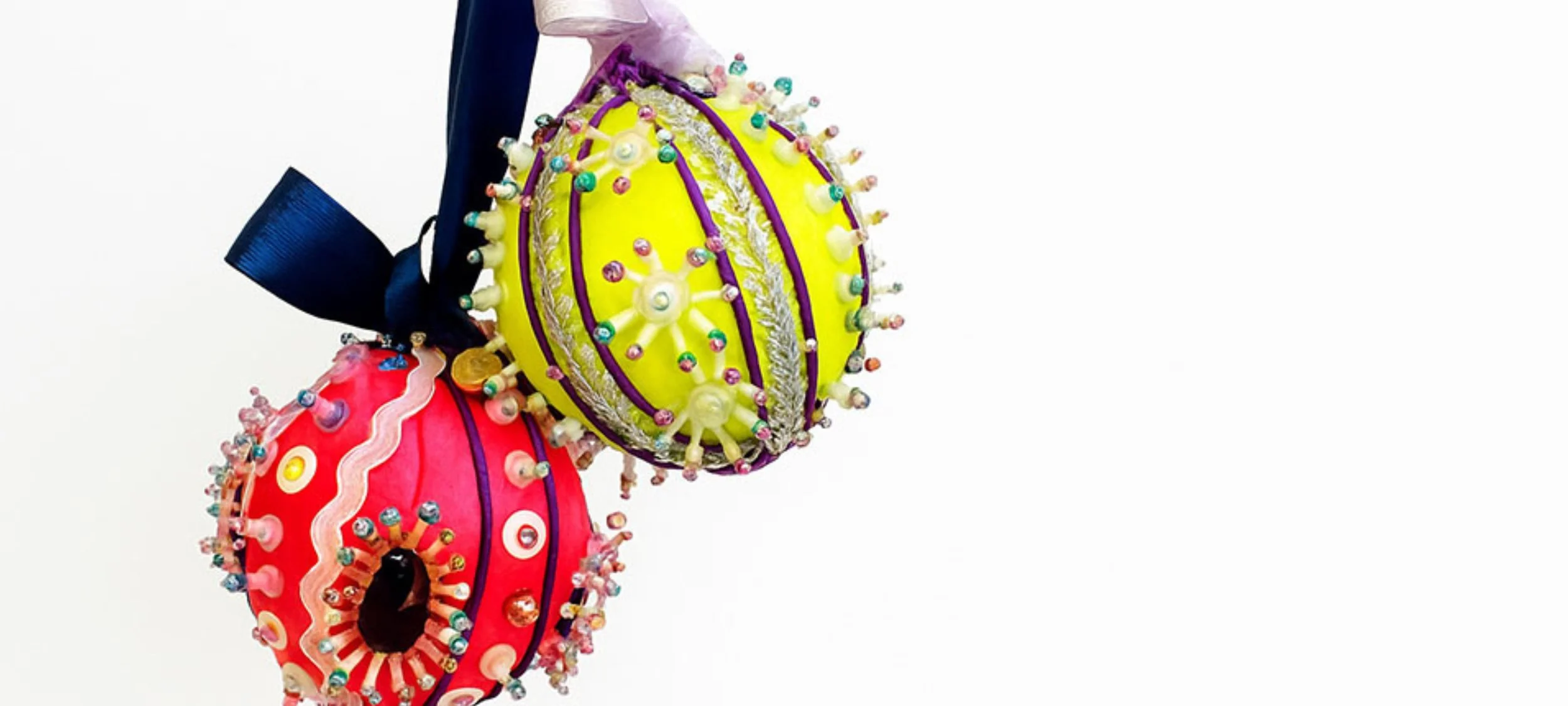 Beaded Christmas Baubles