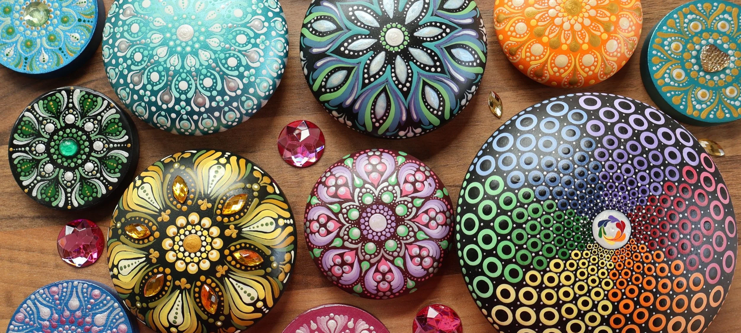 Mandala Stone Painting