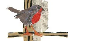 Collaged Christmas Cards