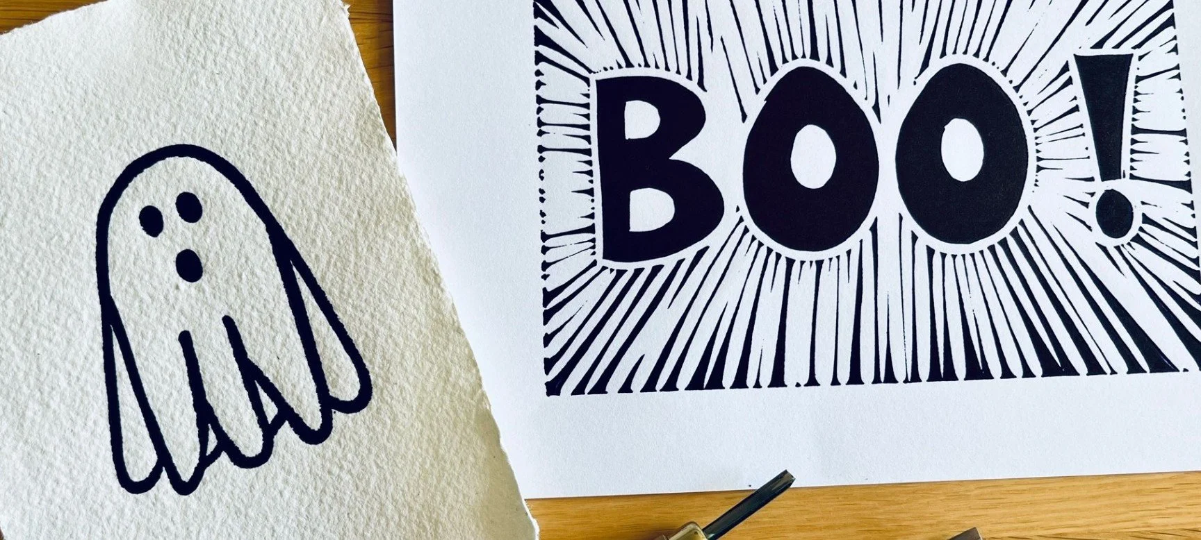 Parent and Child: Spooky Lino Printing (age 6+)