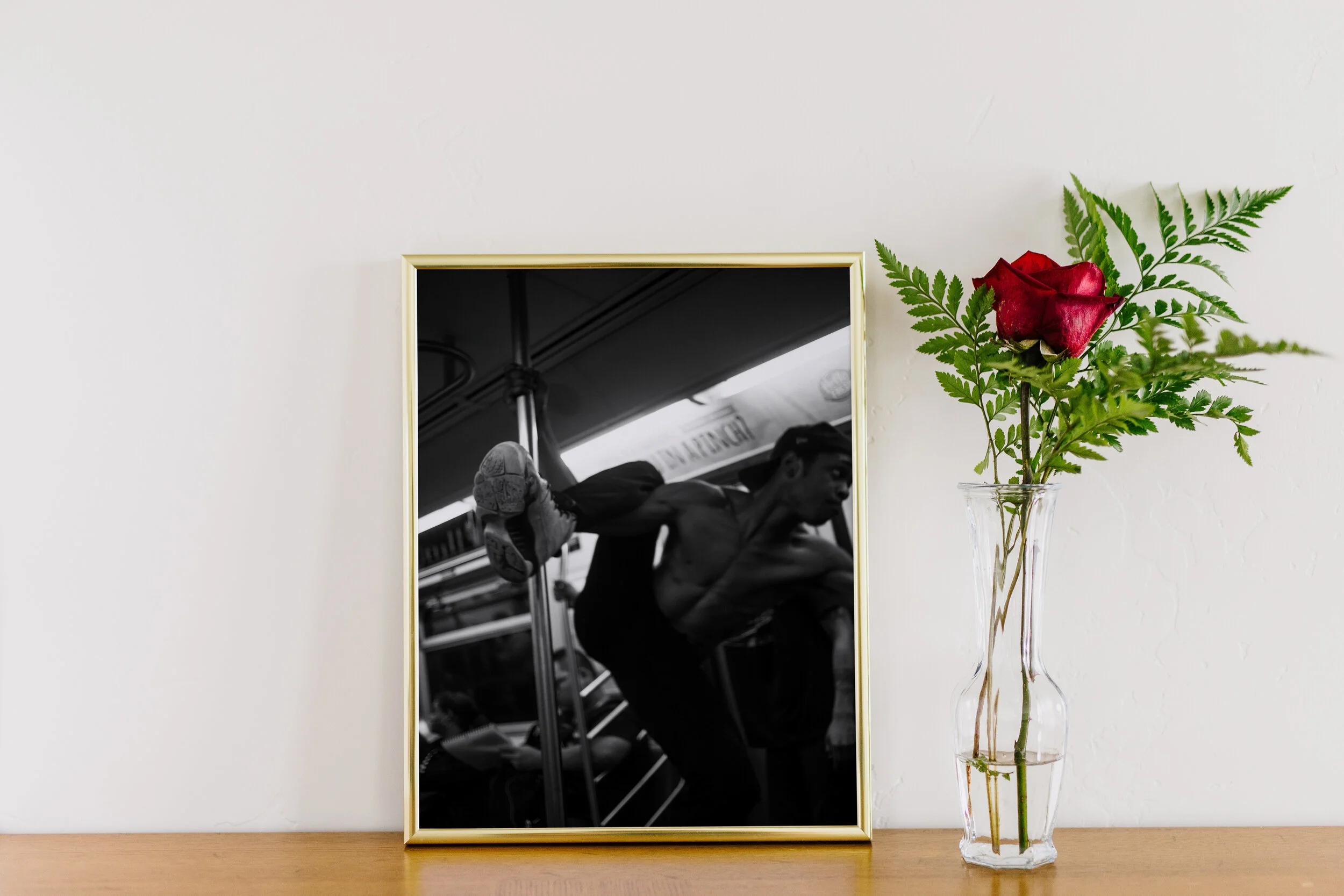 Gold picture frame and plant (2).jpg