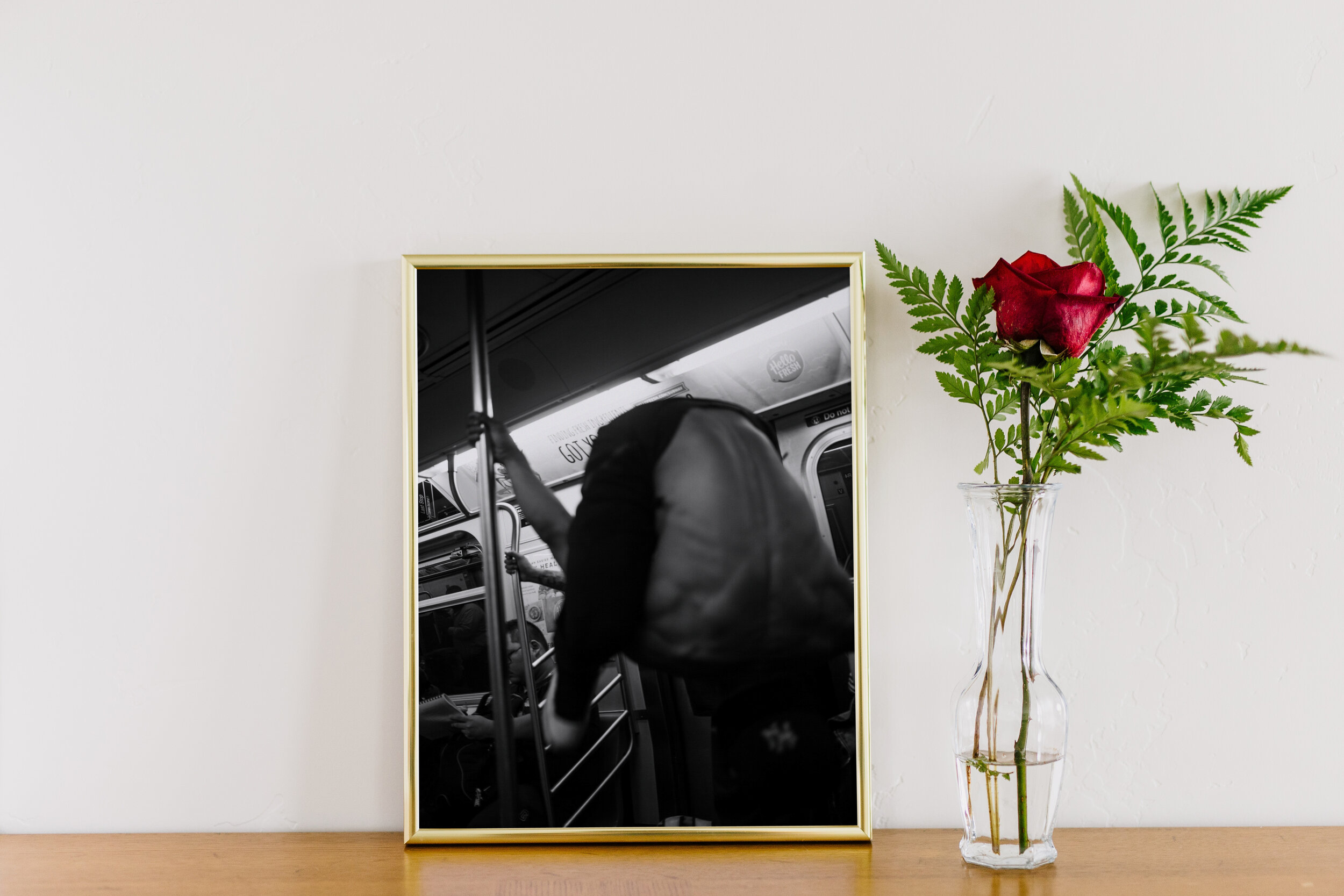 Gold picture frame and plant (3).jpg