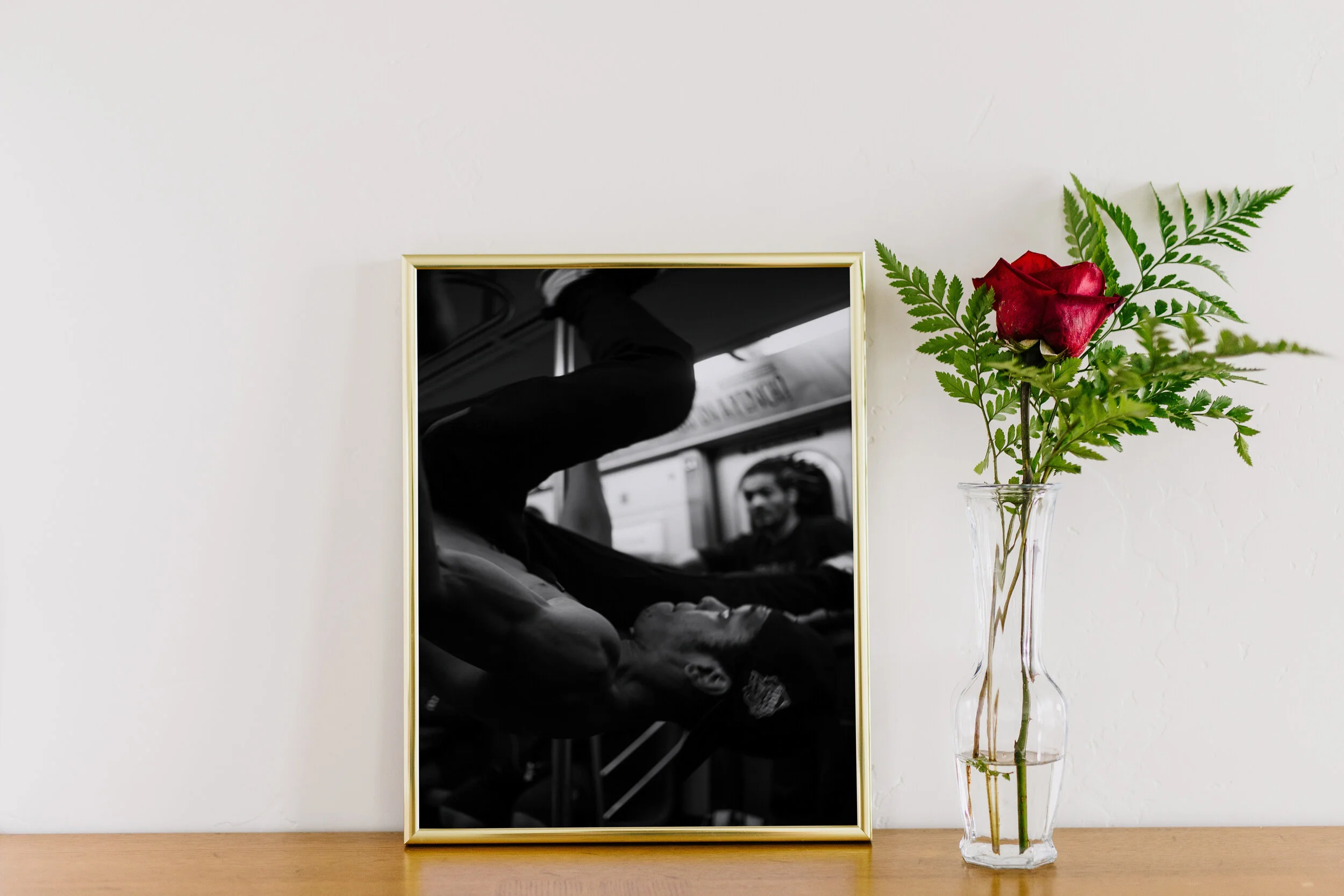 Gold picture frame and plant (5).jpg