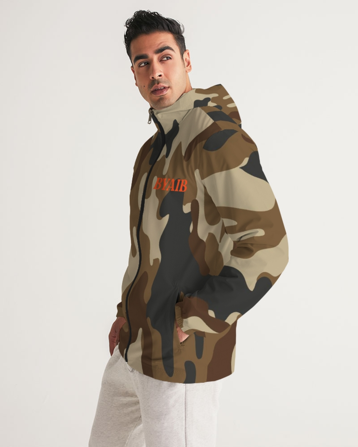 Camo Windbreaker Jacket
