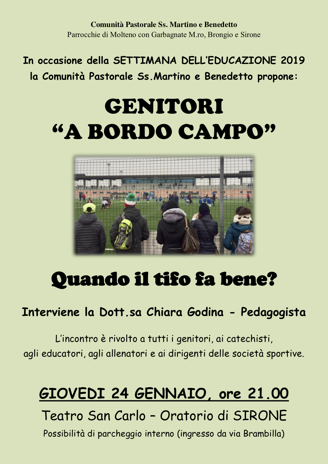 Appuntamenti settimana dell'educazione