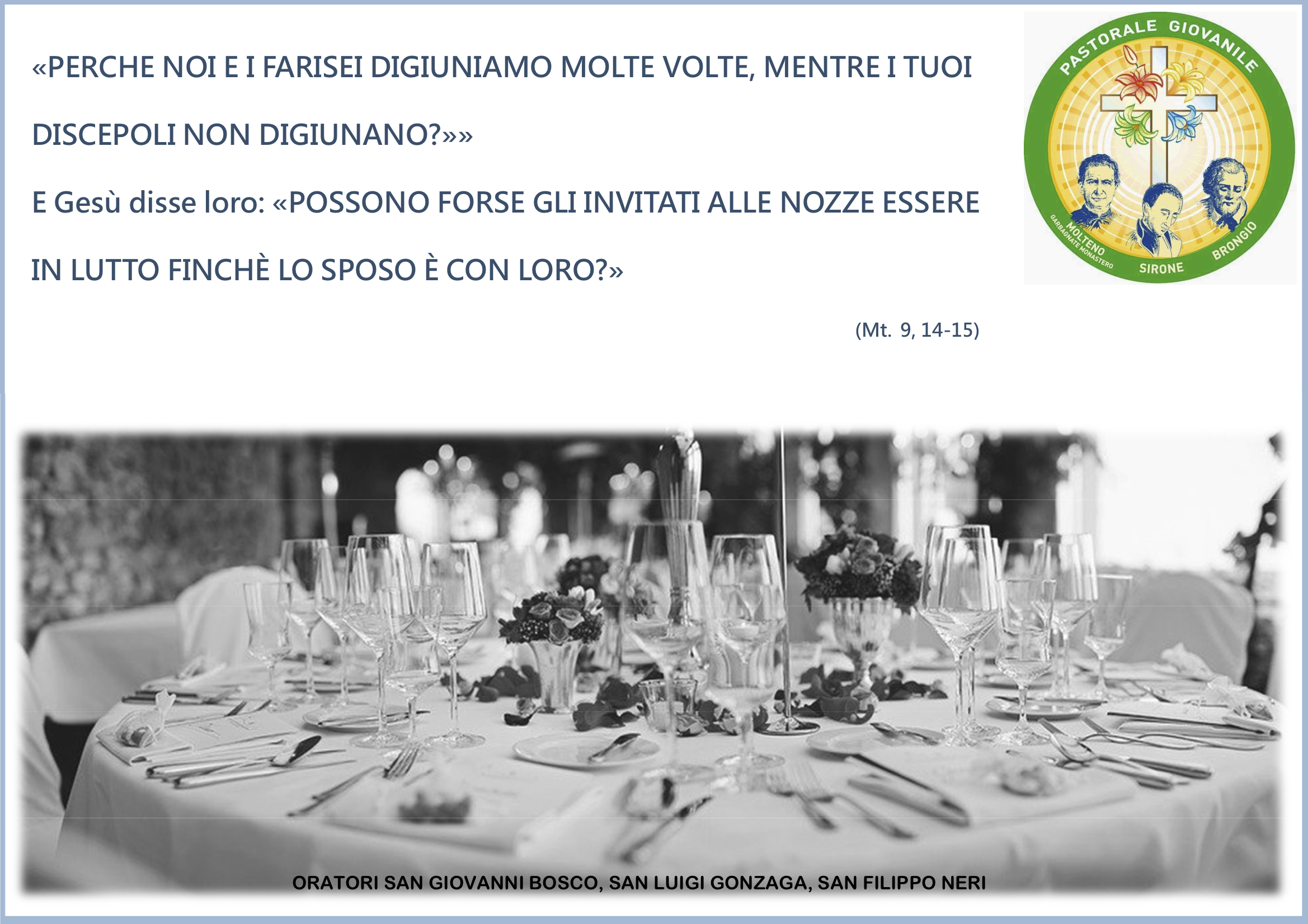 La Parola ogni giorno: 25 Maggio