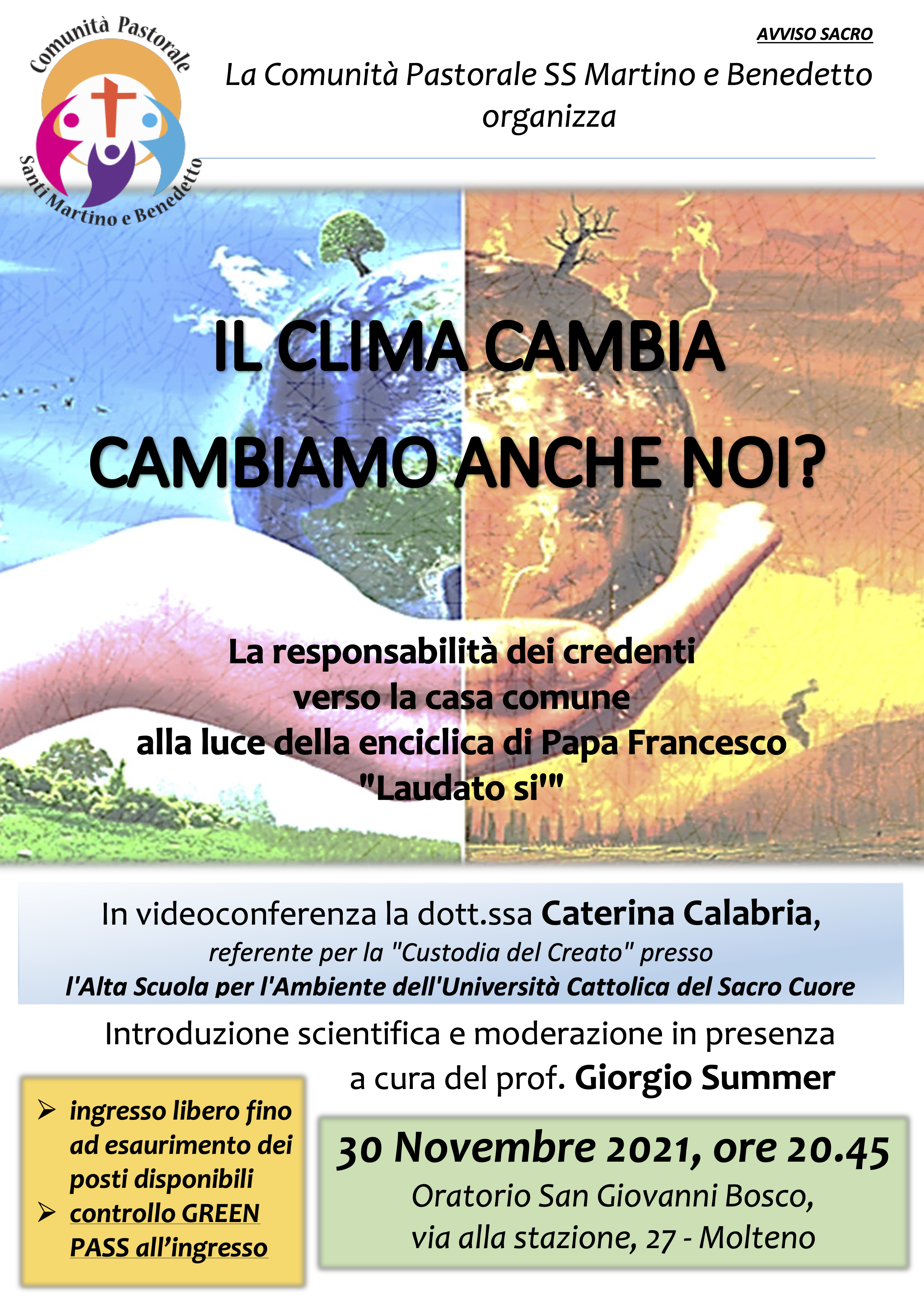 Il clima cambia, cambiamo anche noi?