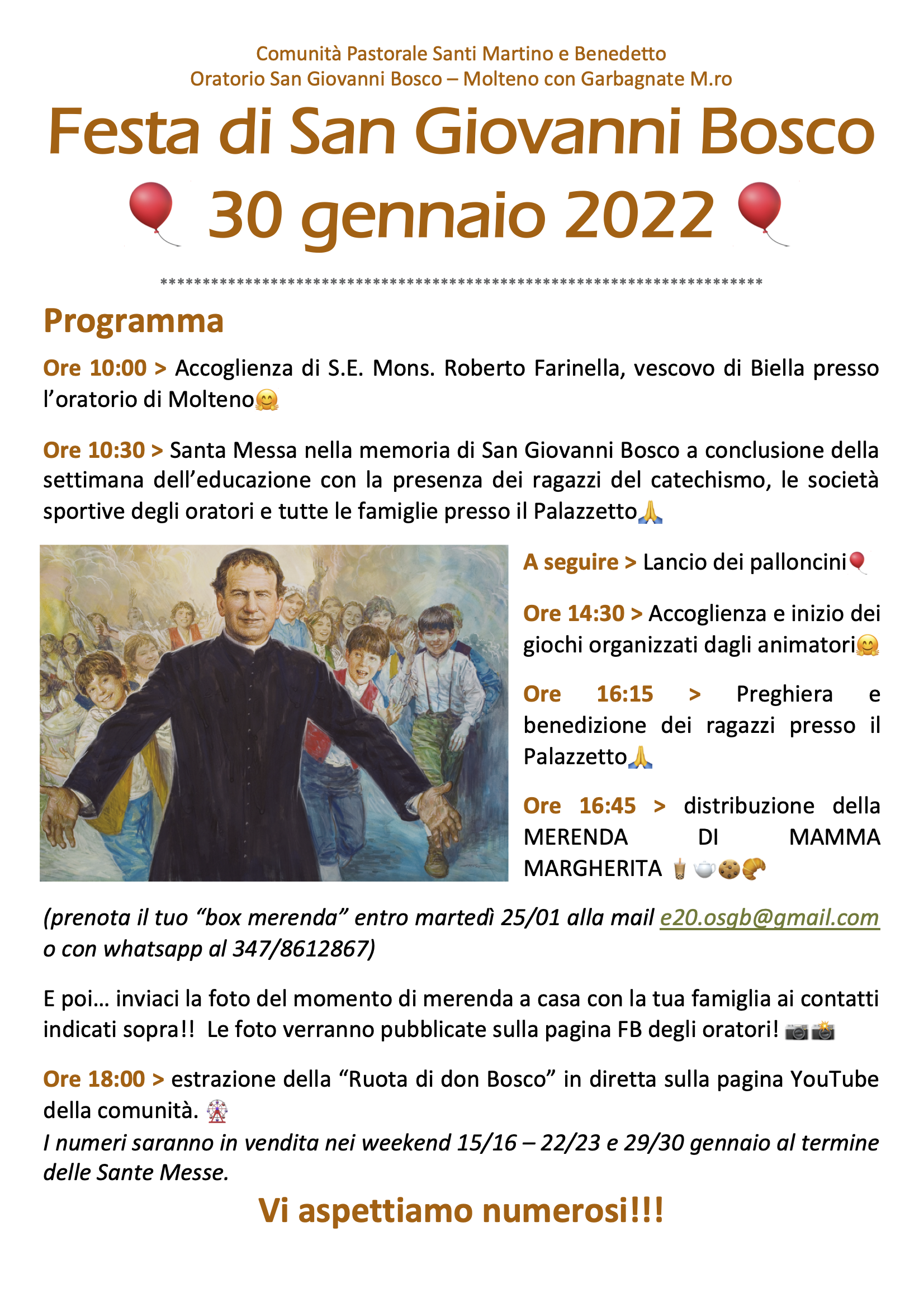 Festa di San Giovanni Bosco 2022