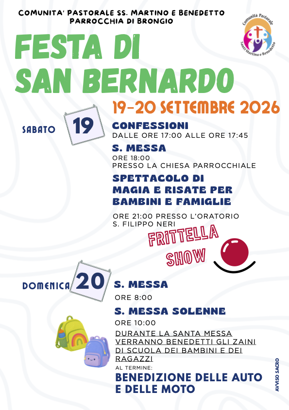 Festa di San Bernardo 2026