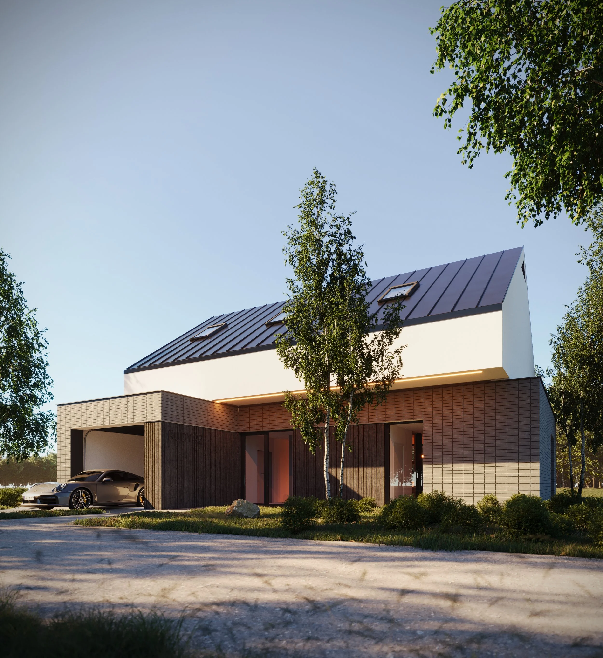 Wizualizacja domu jednorodzinnego