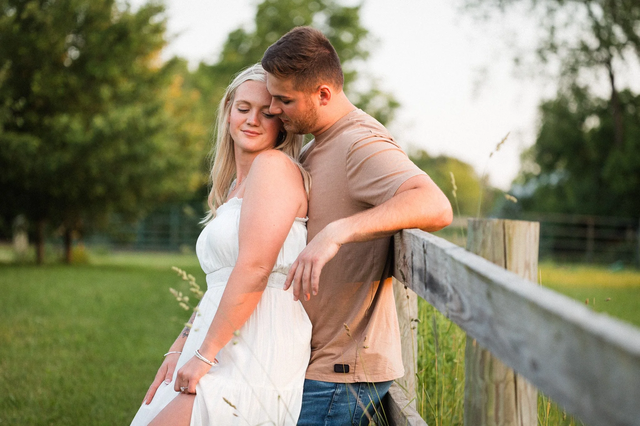 Maddie + Tyler | A Mid Summer Golden Hour Engagement Session