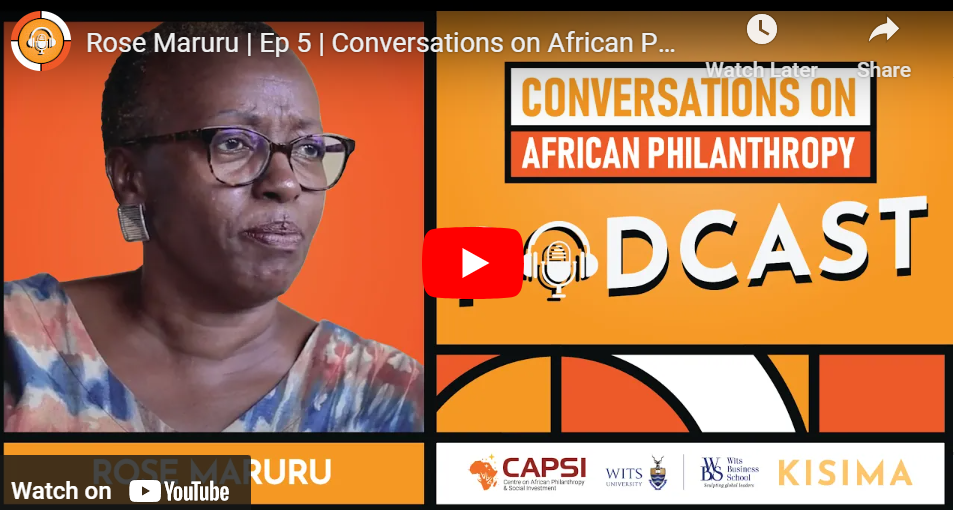 "Philanthropy needs to support the building of the ecosystem"