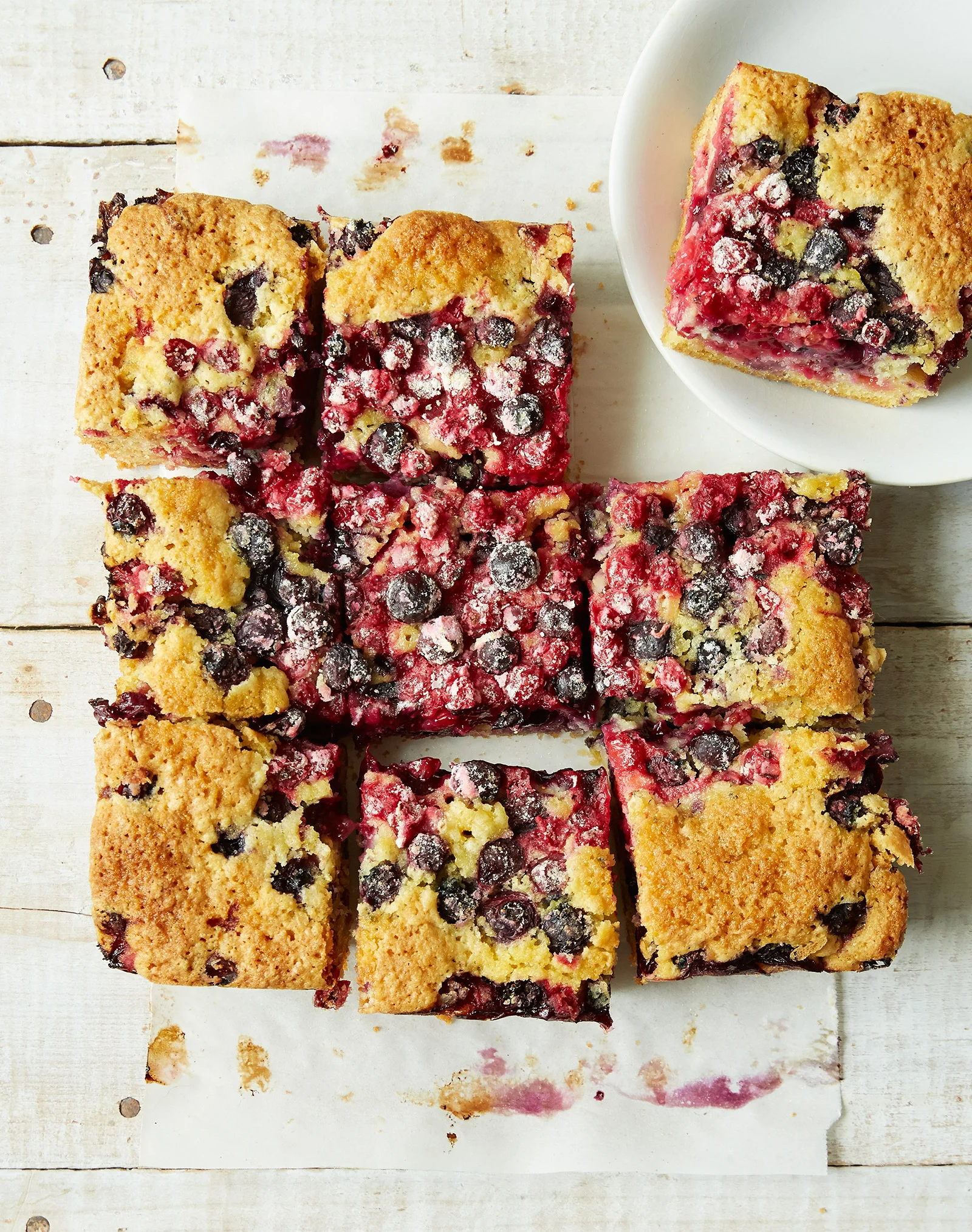  Primary: Lavender, Blueberry, Red Currant, Cornmeal; Secondary: Lemon Zest, Gluten-Free AP Flour, Egg, Butter, Sugar 