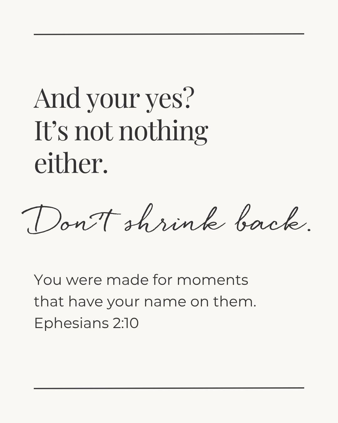 It’s Not Nothing