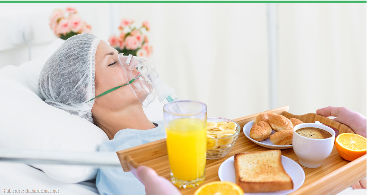 Mother’s Day Breakfast-in-Bed Obstructed by Ventilator (via The Hard Times)