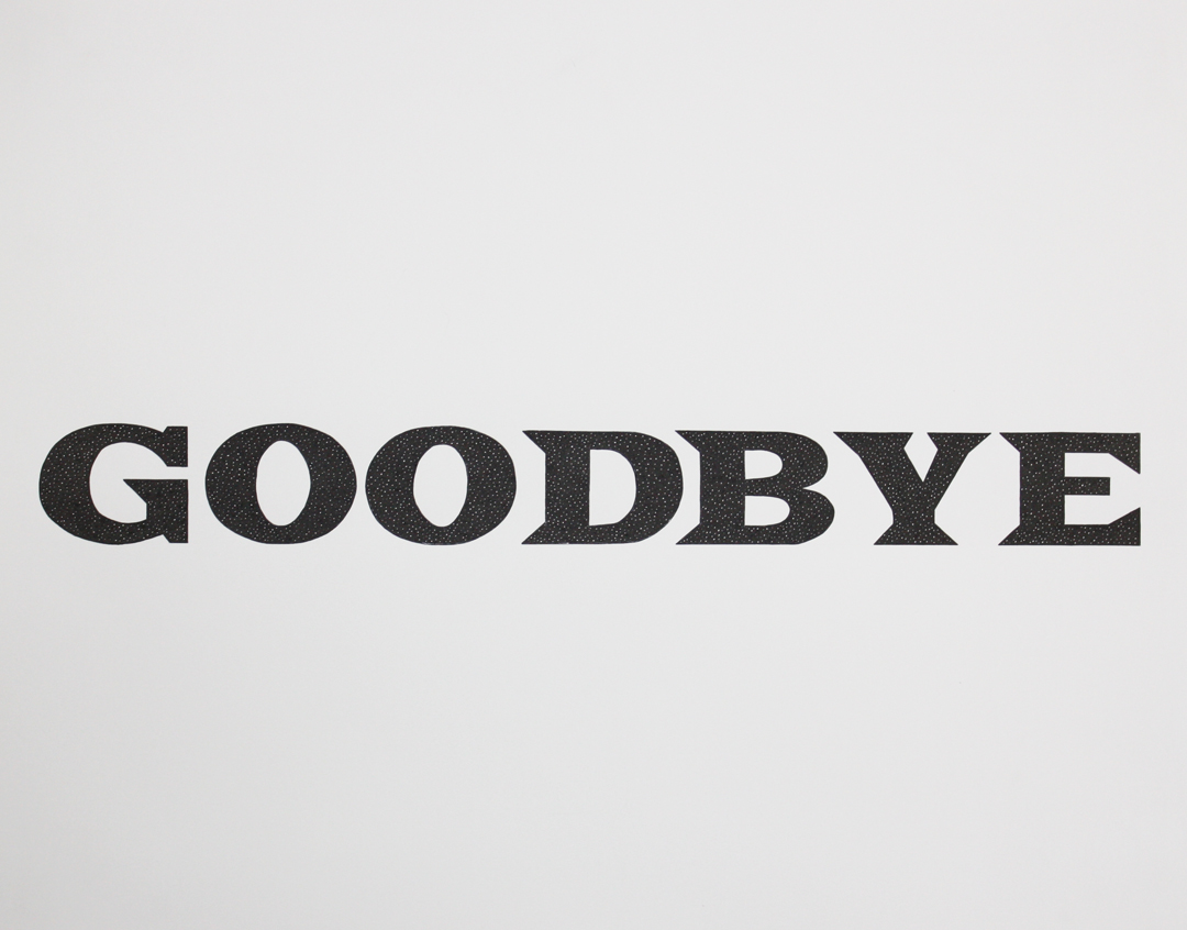 Goodbye 18" X 24" ink on paper