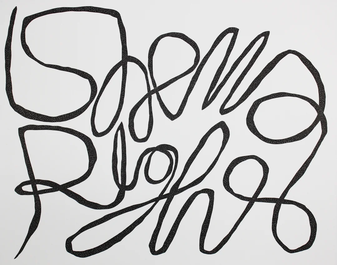 Spirit Writing III 18" X 24" ink on paper