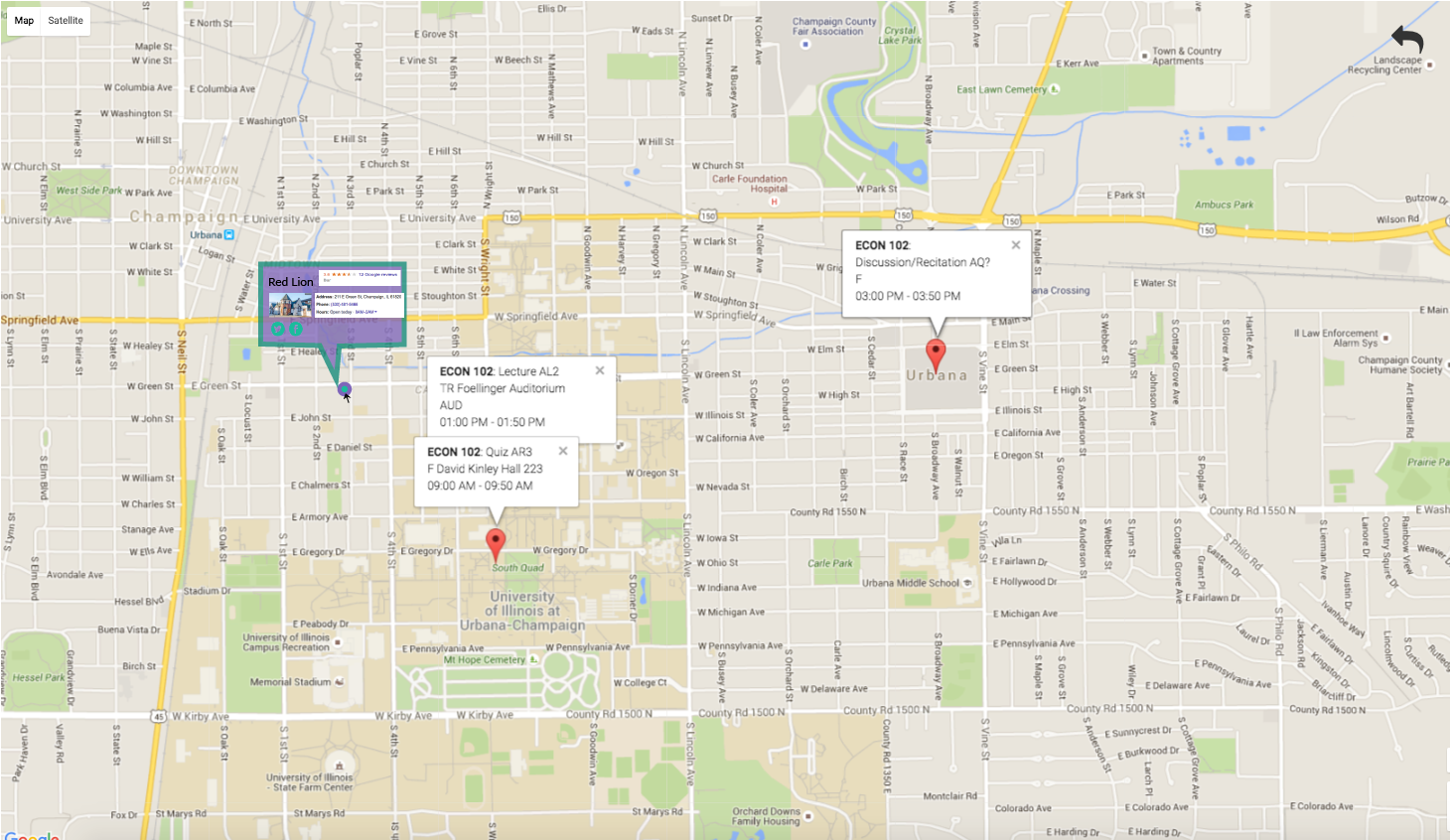Integrated Map Advertising