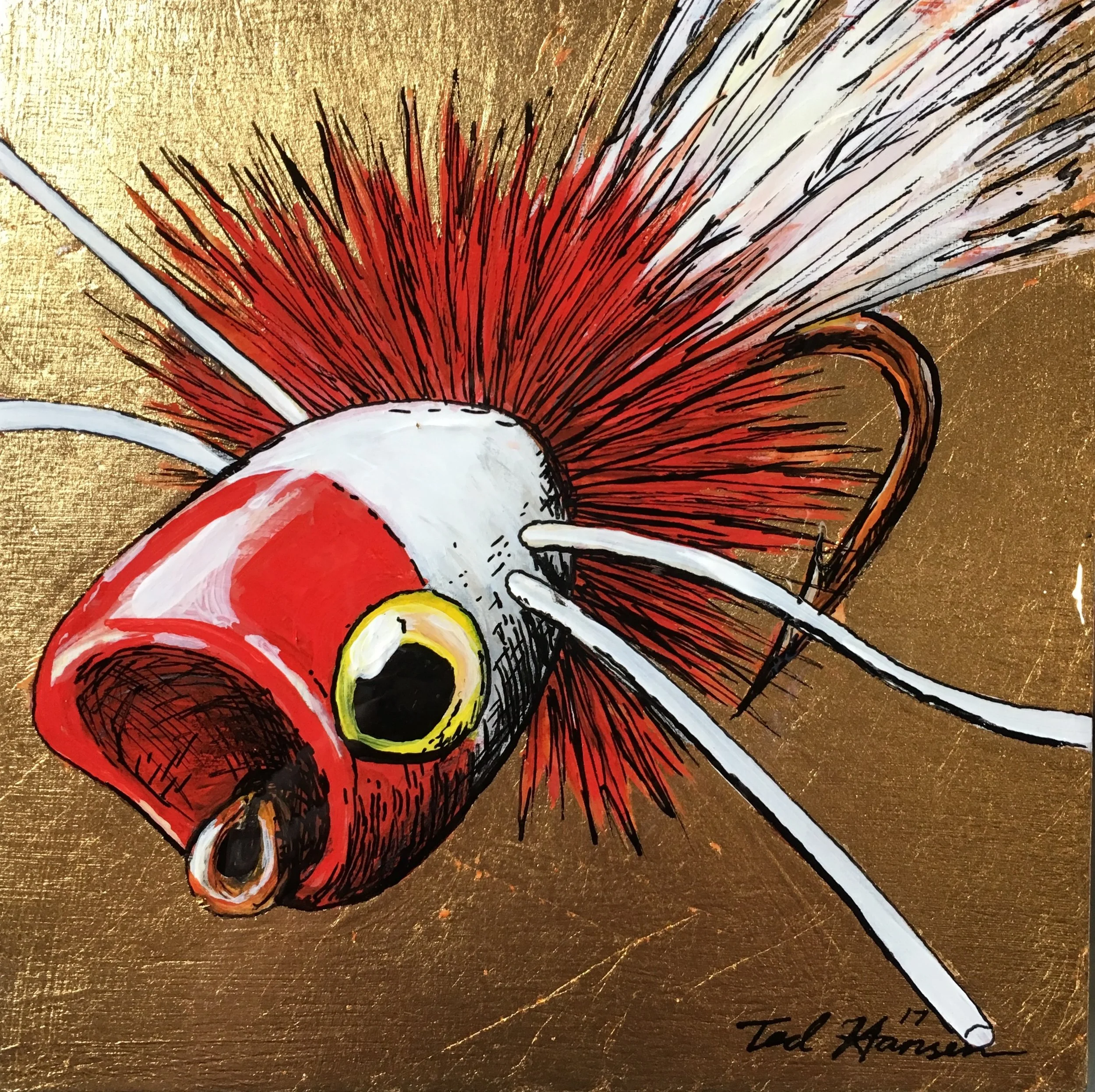 Gold Leaf Fly - Popper!
