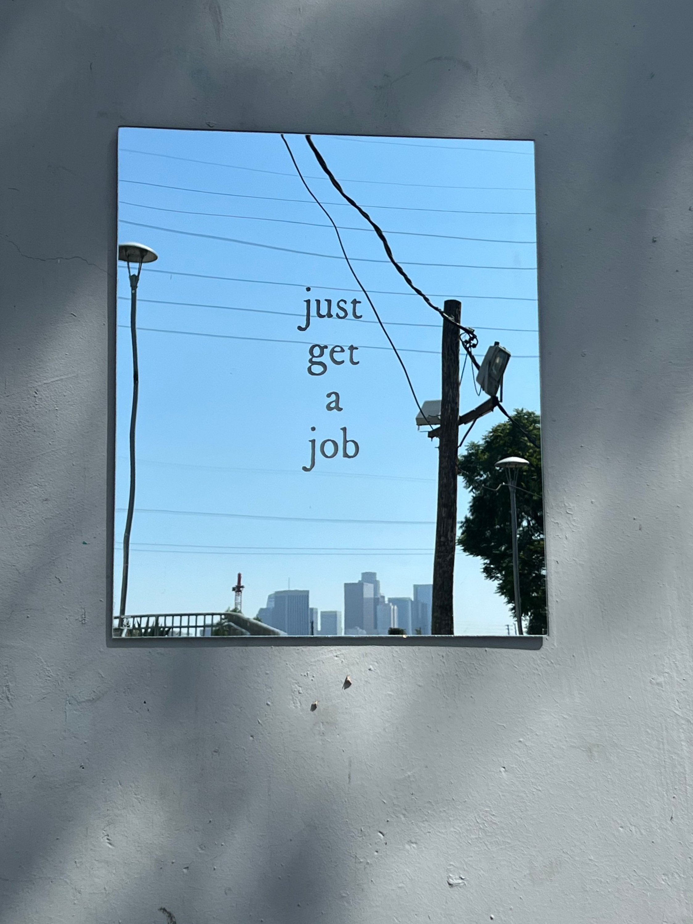 “just get a job”, Albion Riverside Park 