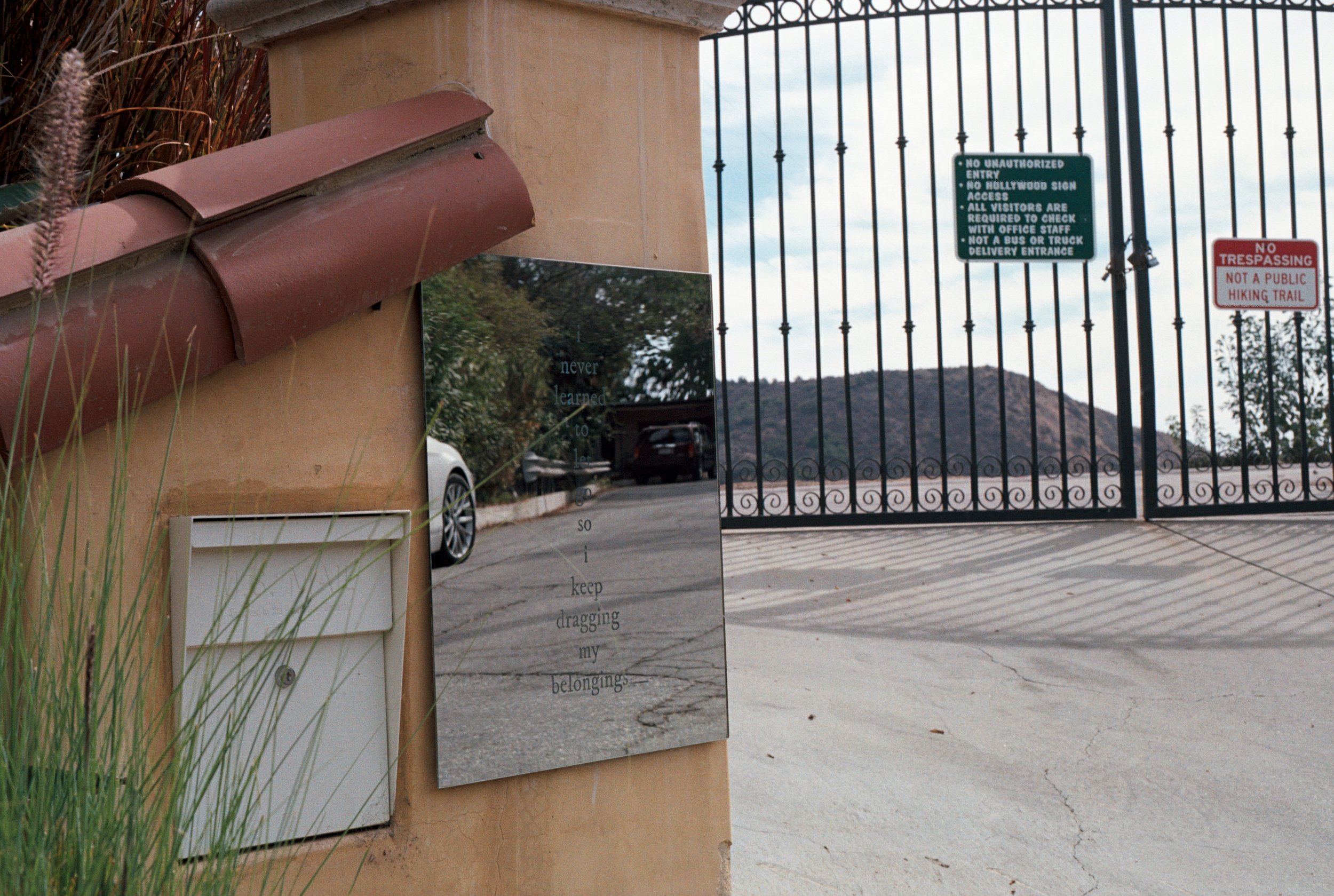 “i never learned to let go so I keep dragging my belongings”, Hollywoodland House