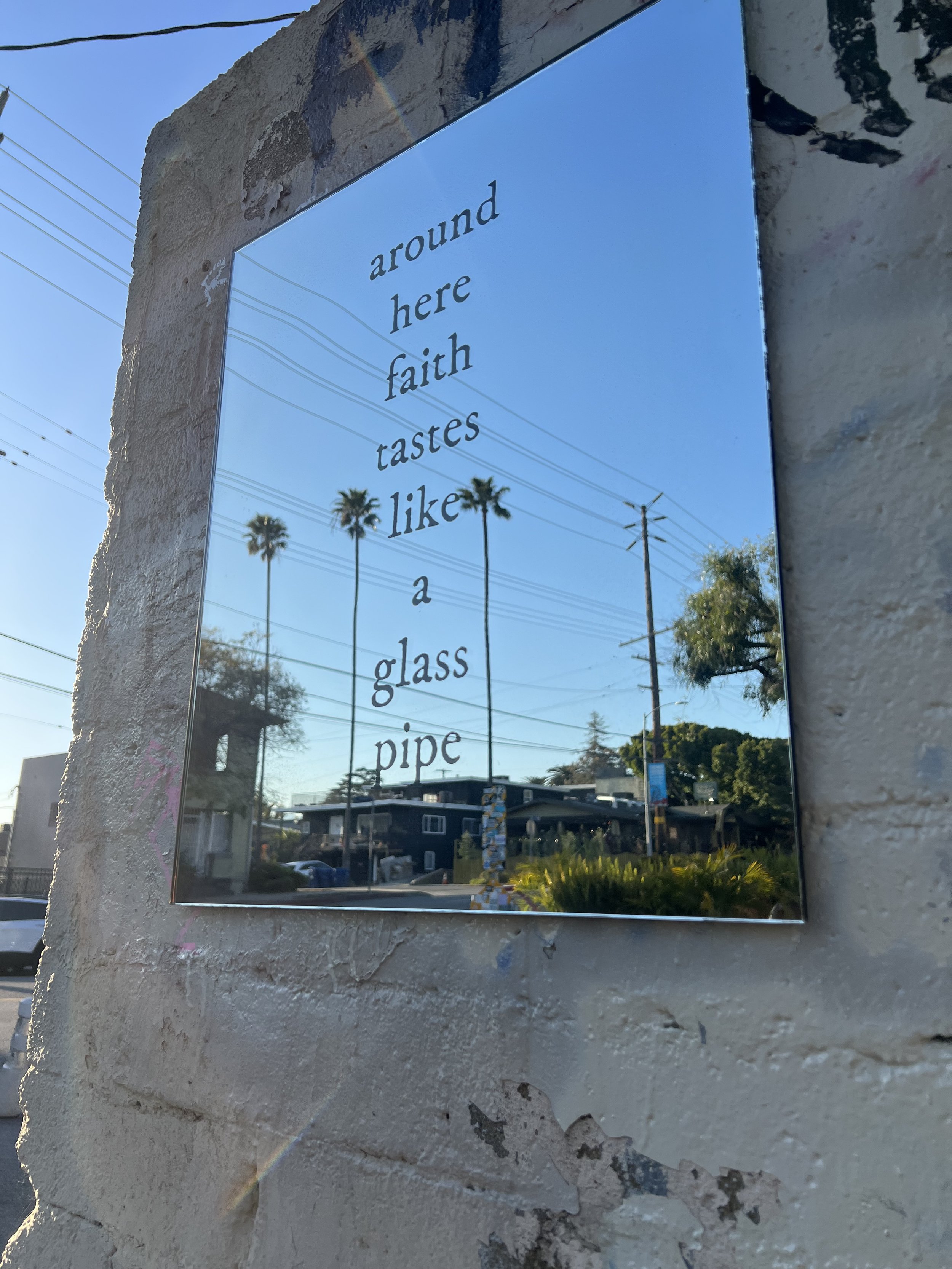 "around here tastes like a glass pipe", HillHurst Ave, Los Feliz