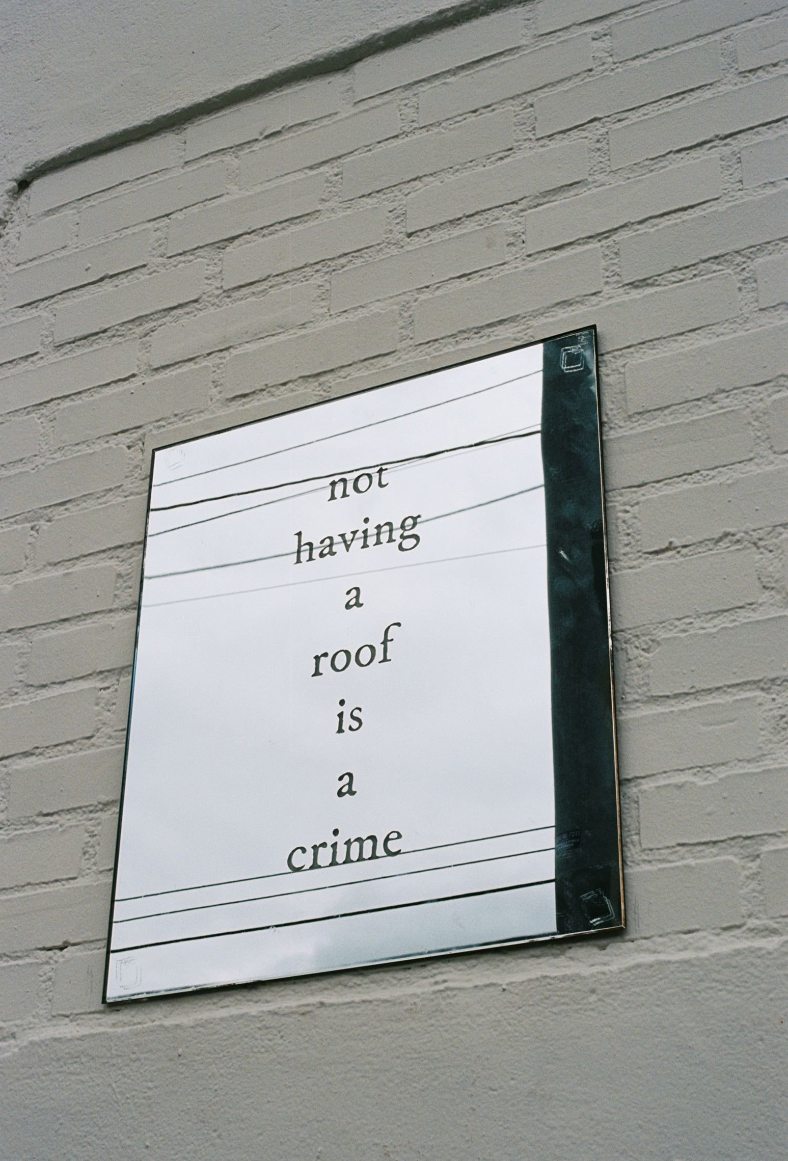 "not having a roof is a crime", Anderson St (Boyle Heights)
