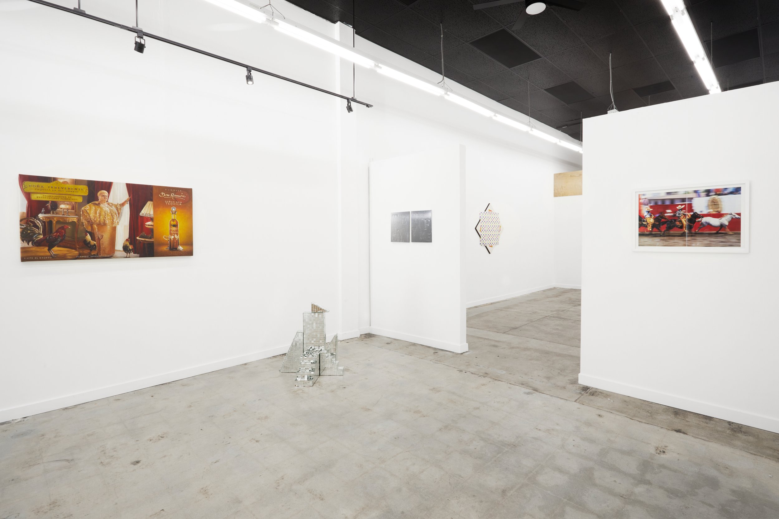 Installation views of "A Collapsing Reflection"