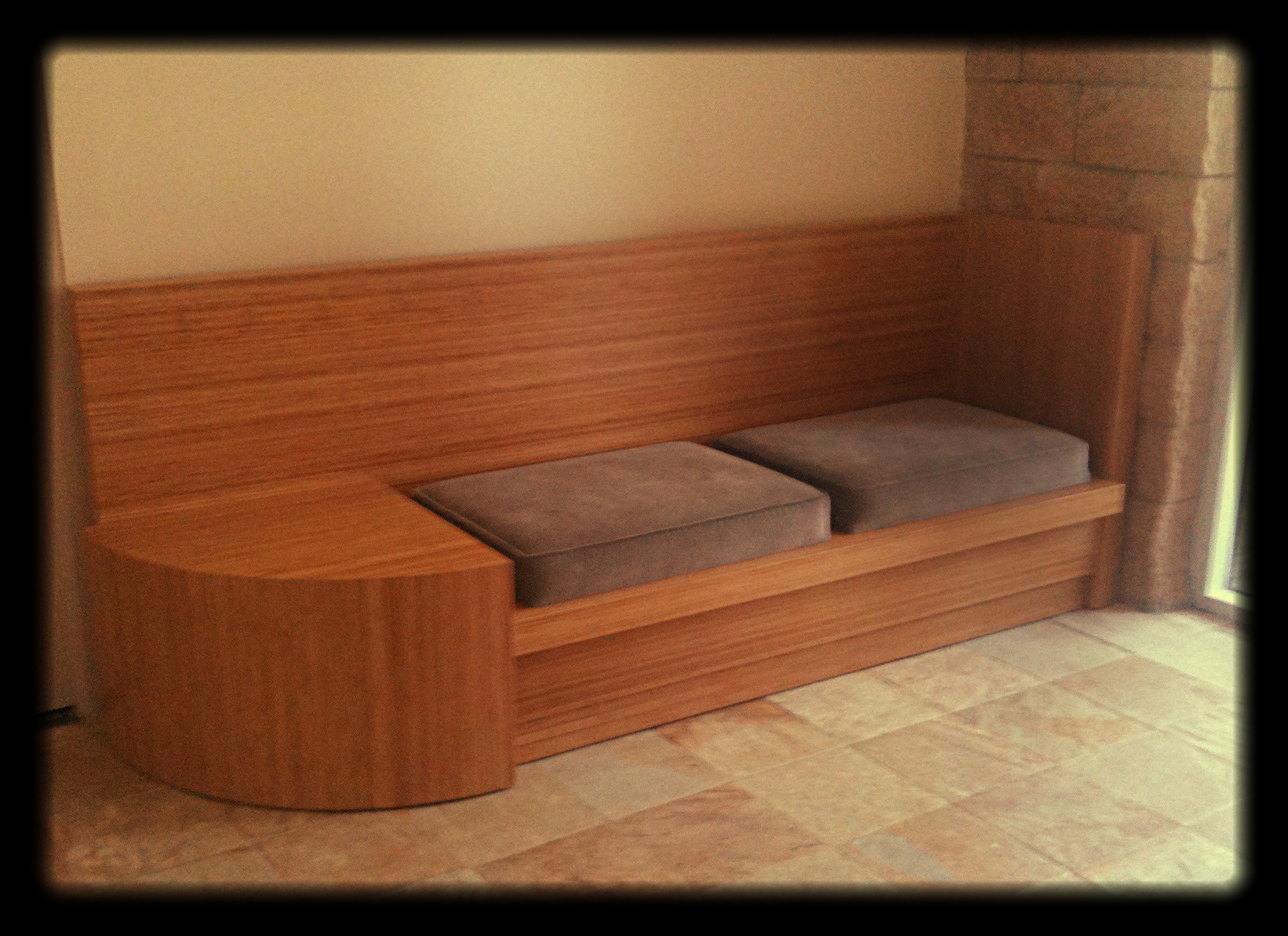 Custom seating furniture piece