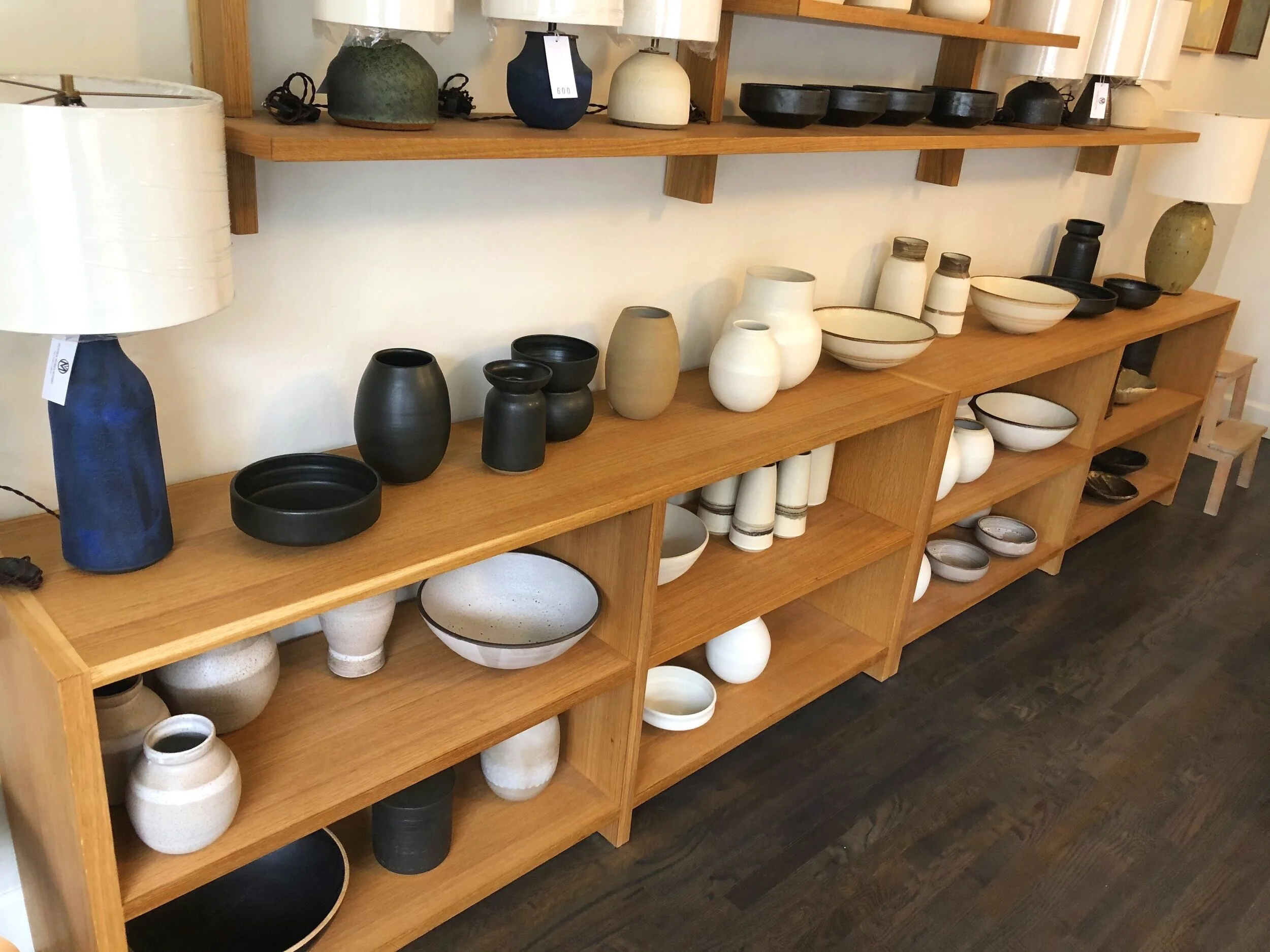 Custom shelving unit for Victoria Morris Ceramic Studio