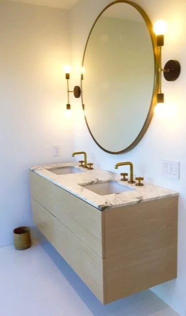 Custom floating vanity