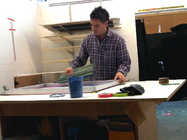 Mark Taylor in his studio circa 2011.