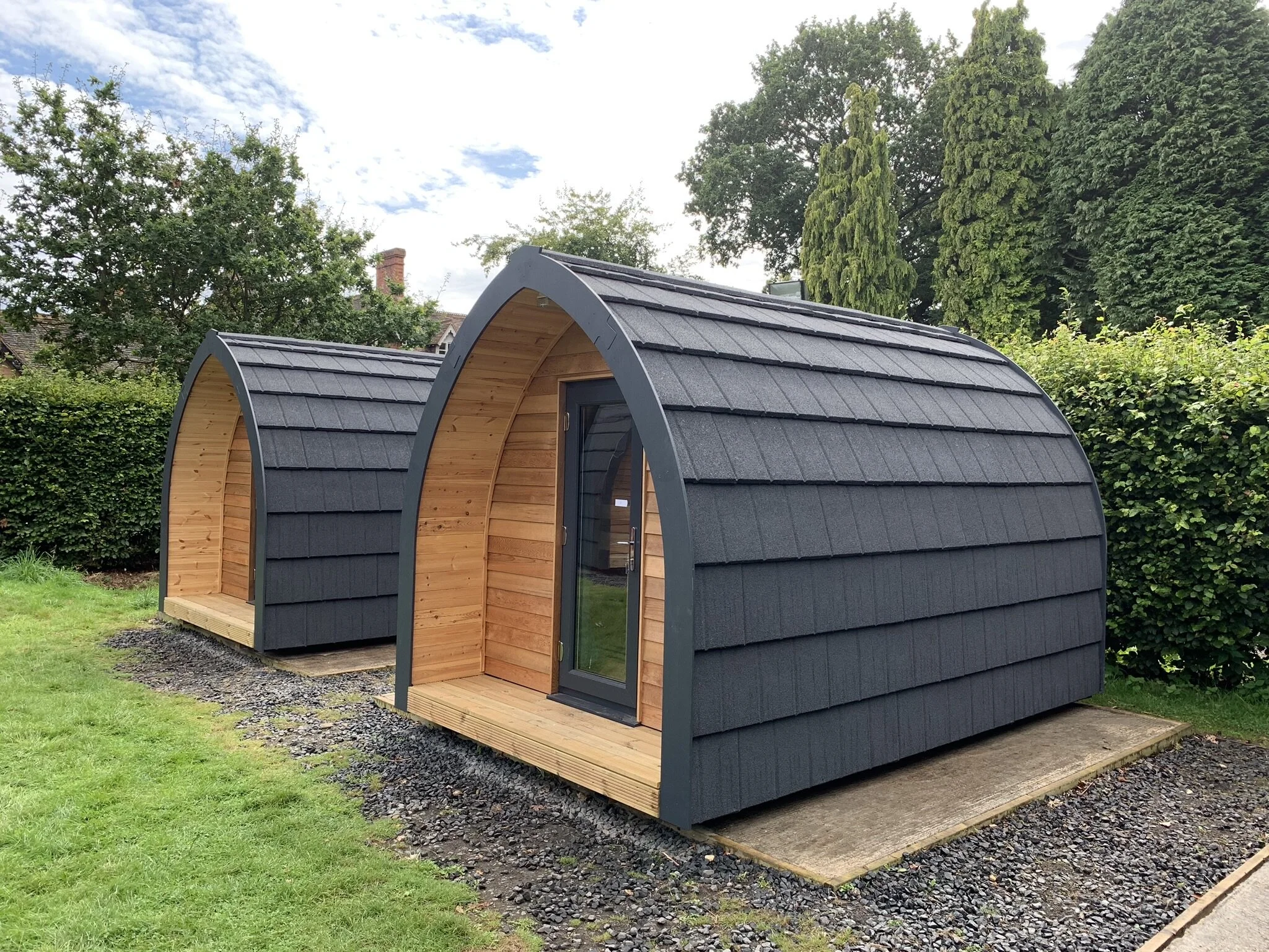 Check out our range of fully insulated, high quality glamping pods