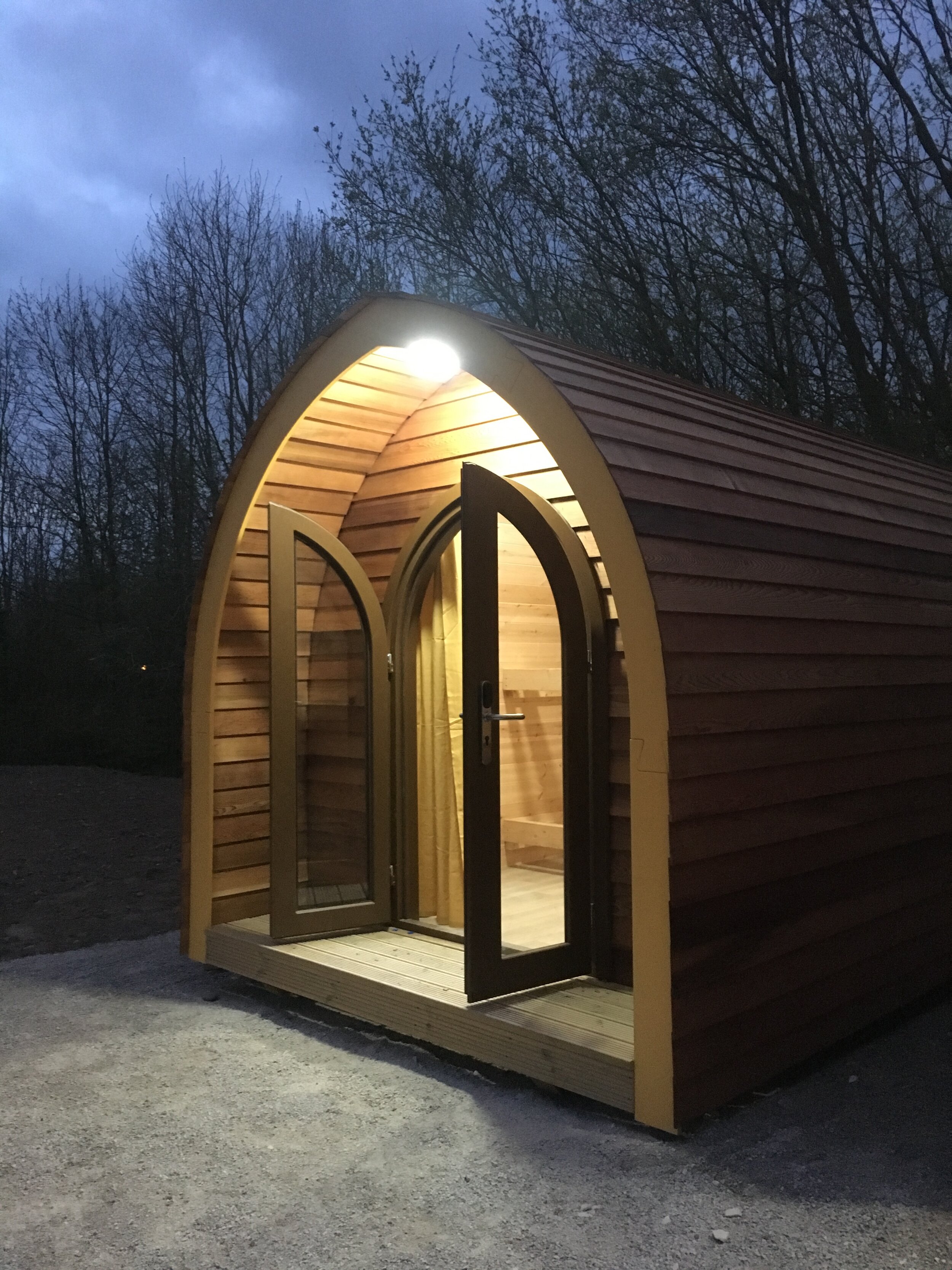 Check out our range of fully insulated, high quality glamping pods