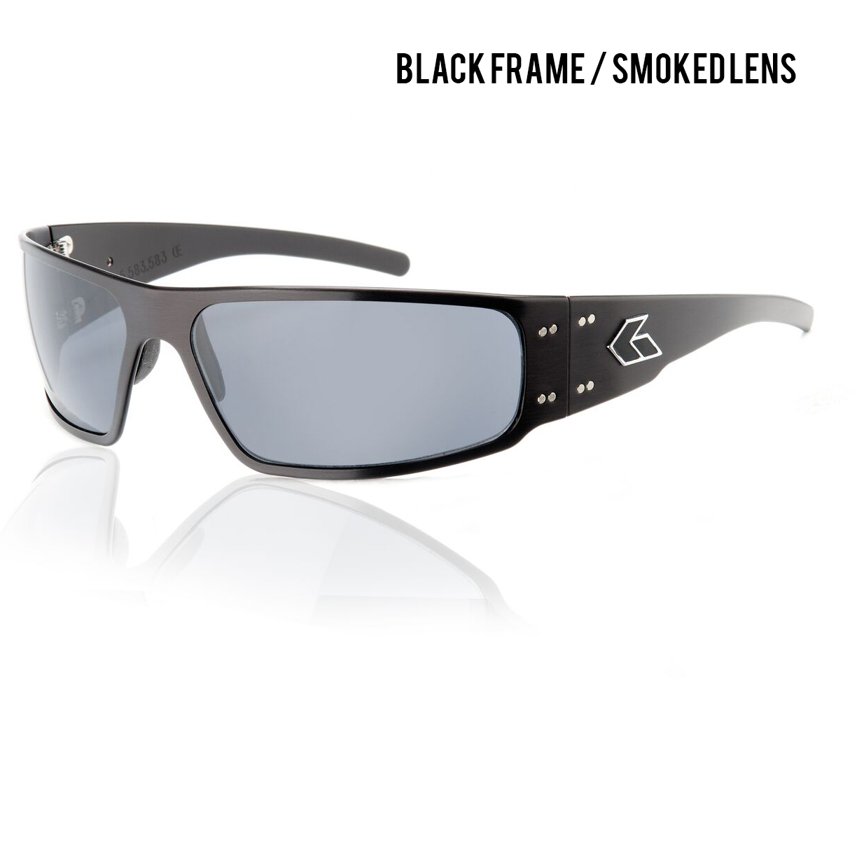 New Gatorz Blackout Magnum sunglasses with SMOKED OPZ Lens 