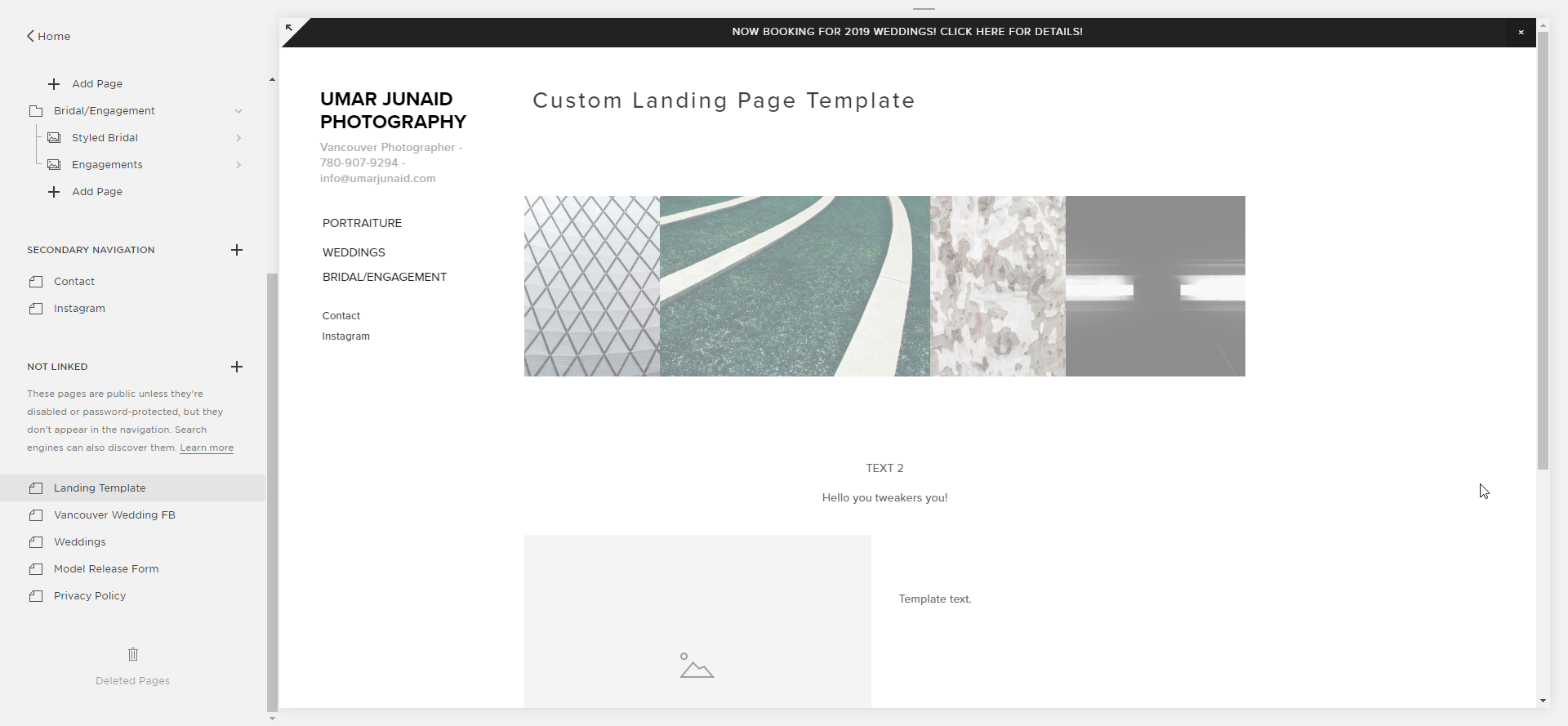 Step 4a: Add all the elements you want to the page