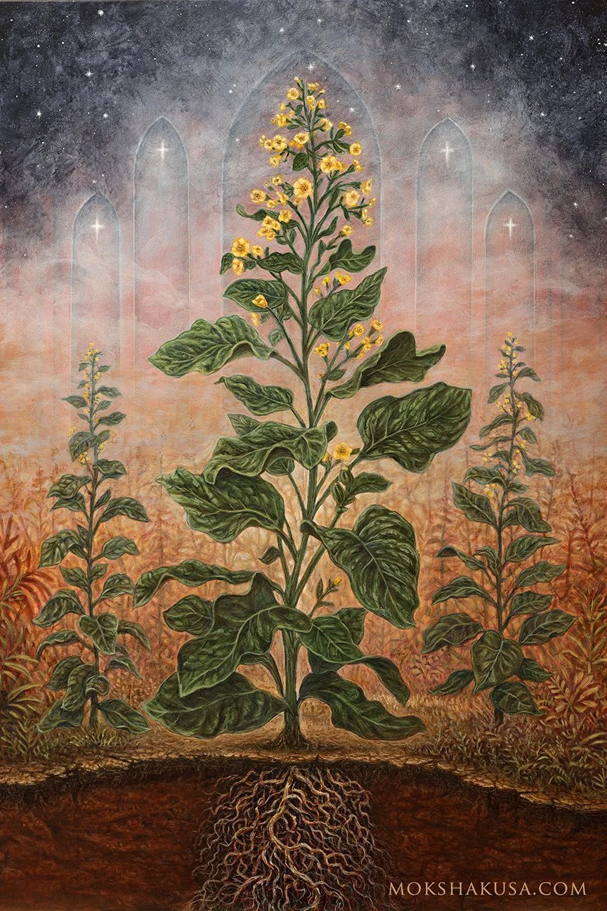 Sacred Tobacco Painting