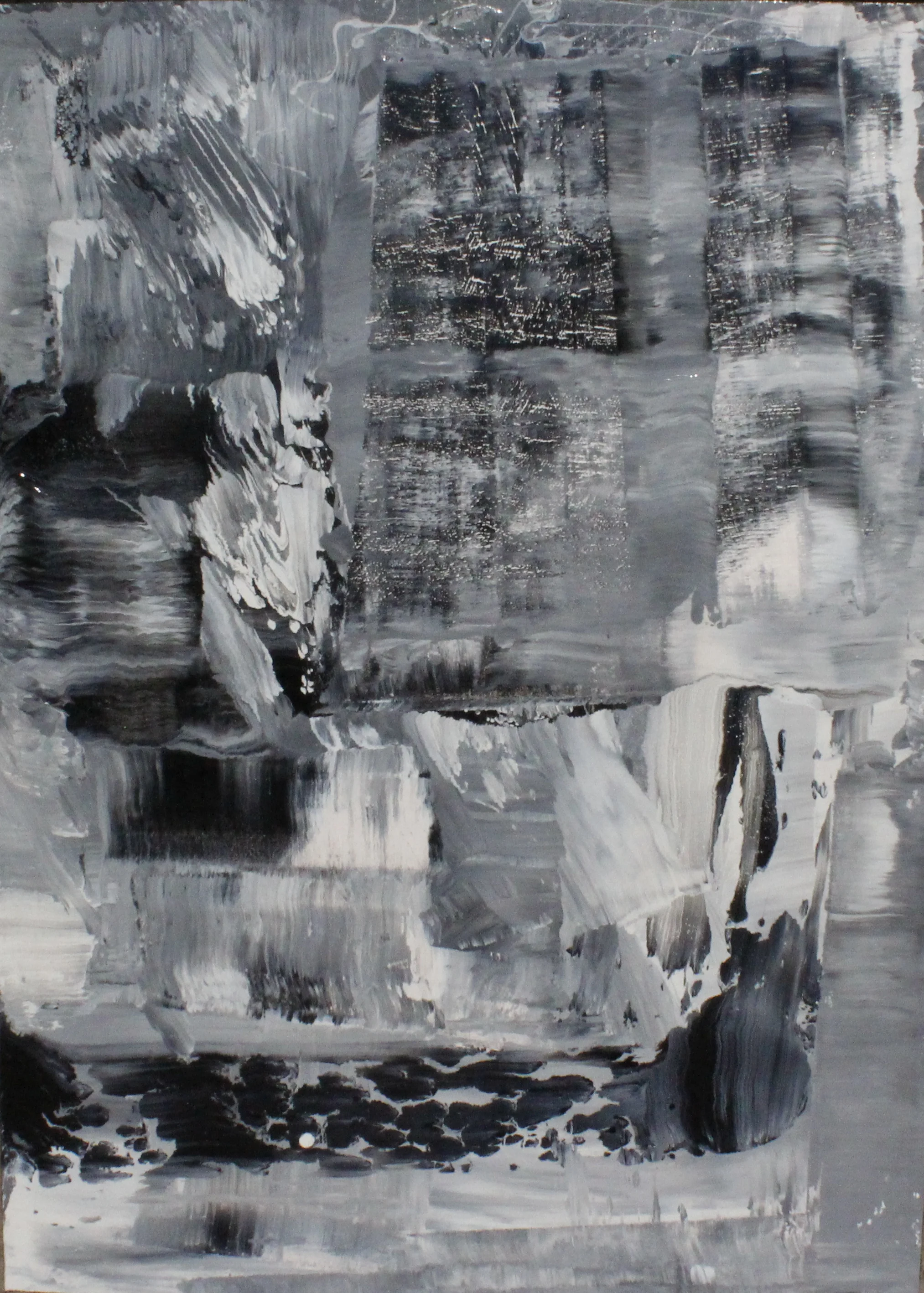Cold, 2016, (Série Feeling Abstract), Óleo sobre painel naval, 110 x 79 cm