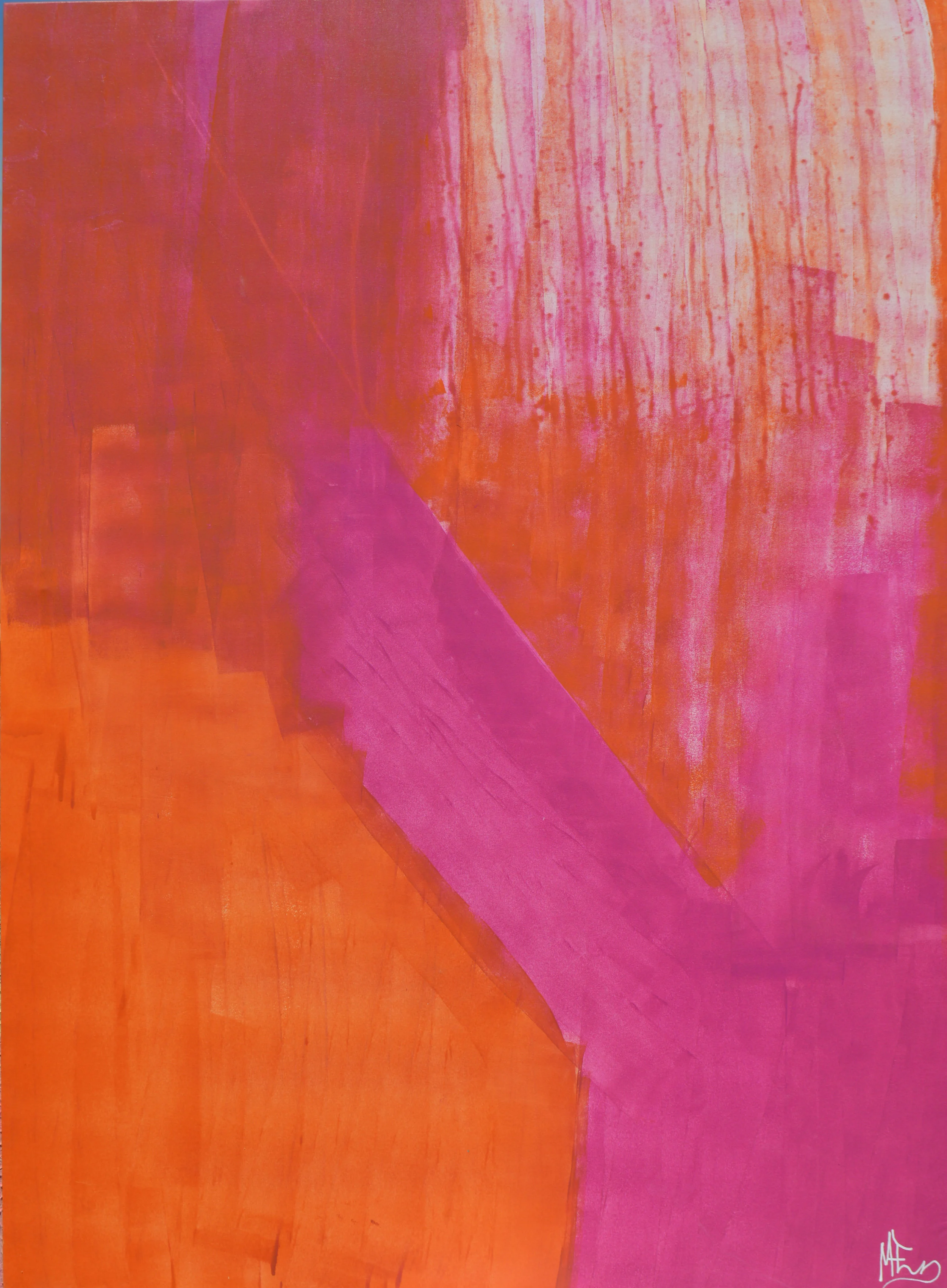 Orange Pink, 2015, (Série Colors above colours), Óleo sobre tela, 150,5 x 110,5 cm.jpg