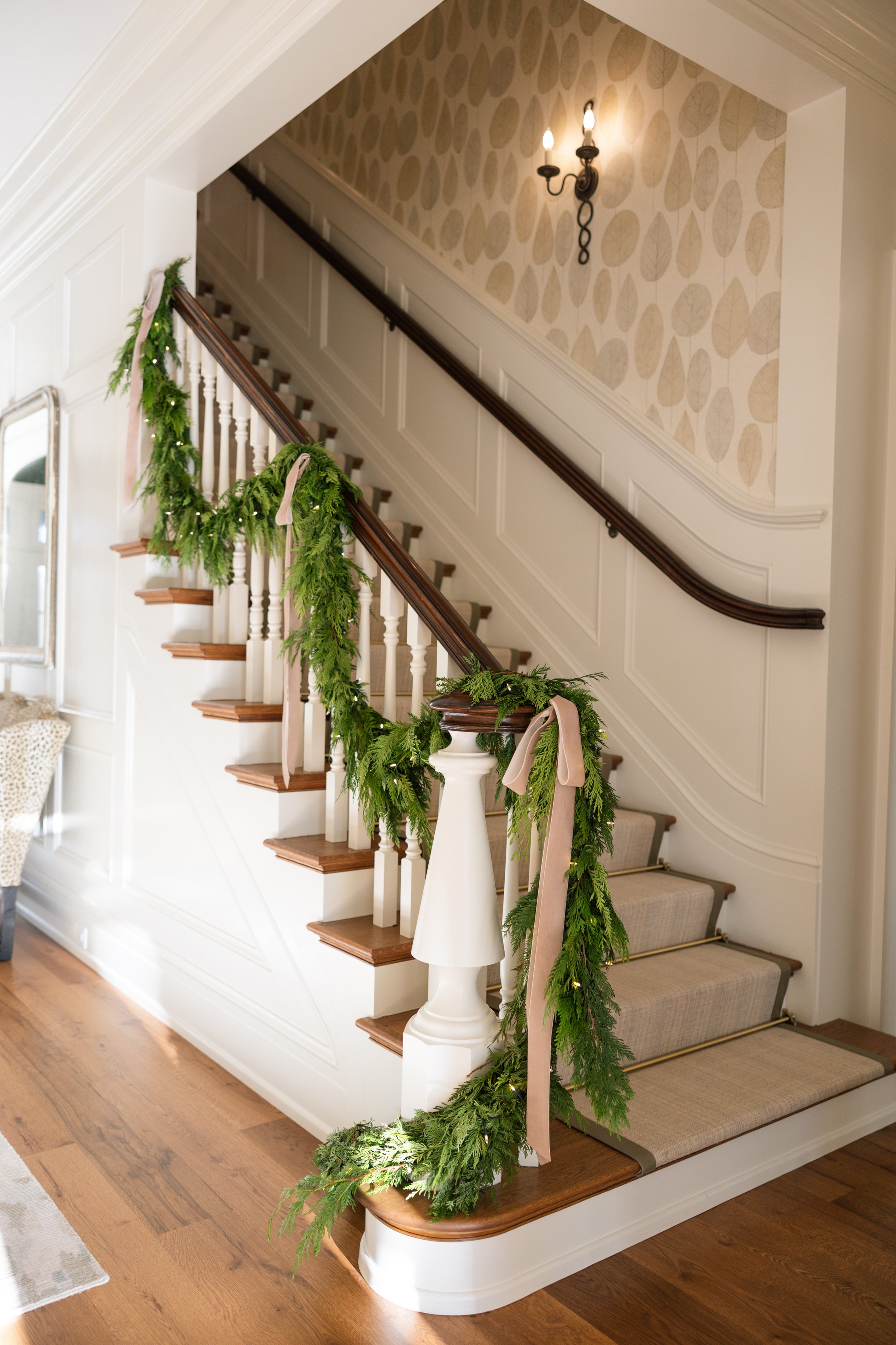 Luxe Cypress Bannister Garland