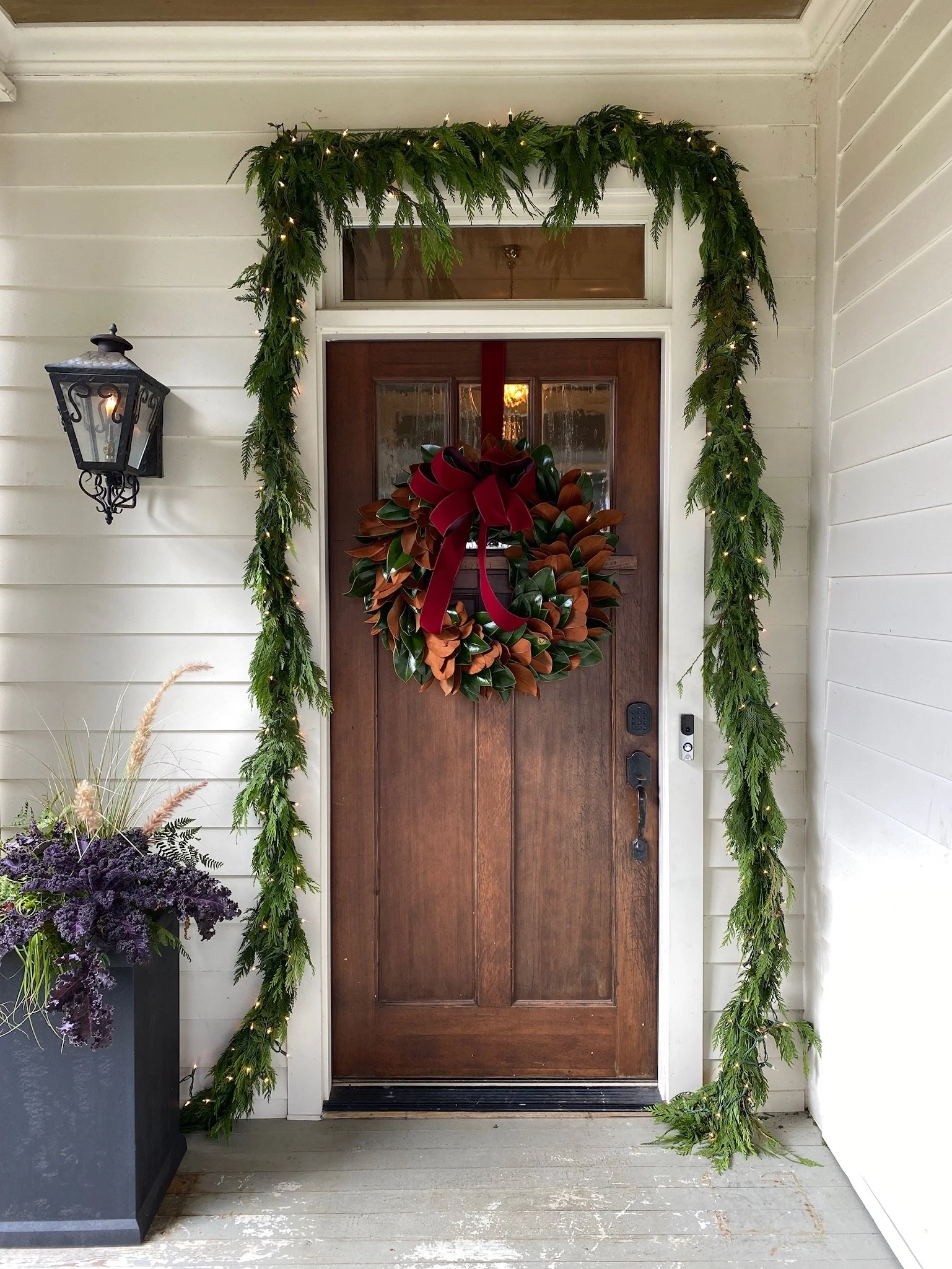 Standard Fresh Holiday Door Garland