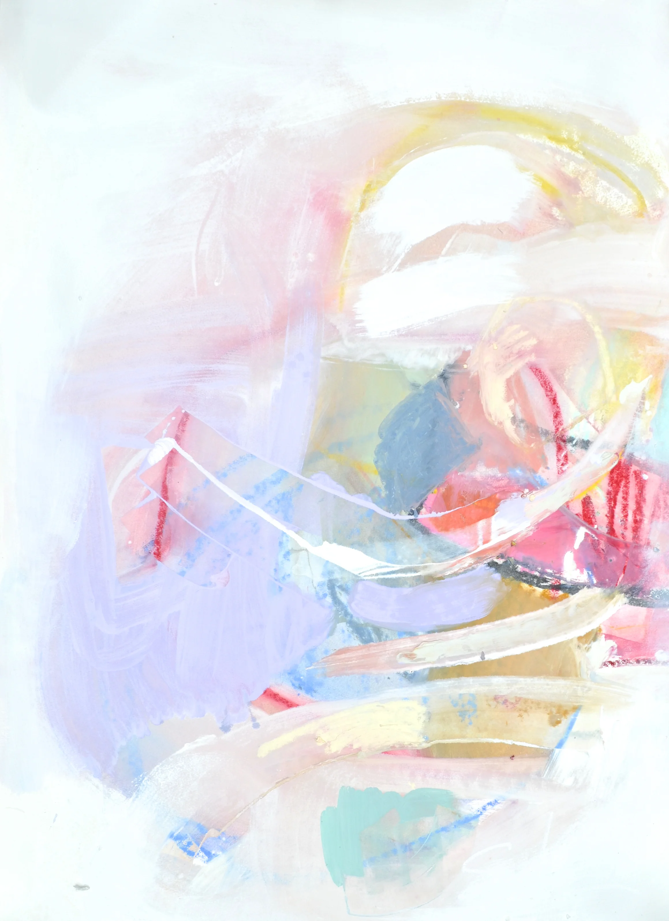 Flourish A 51x36" oil on paper painting