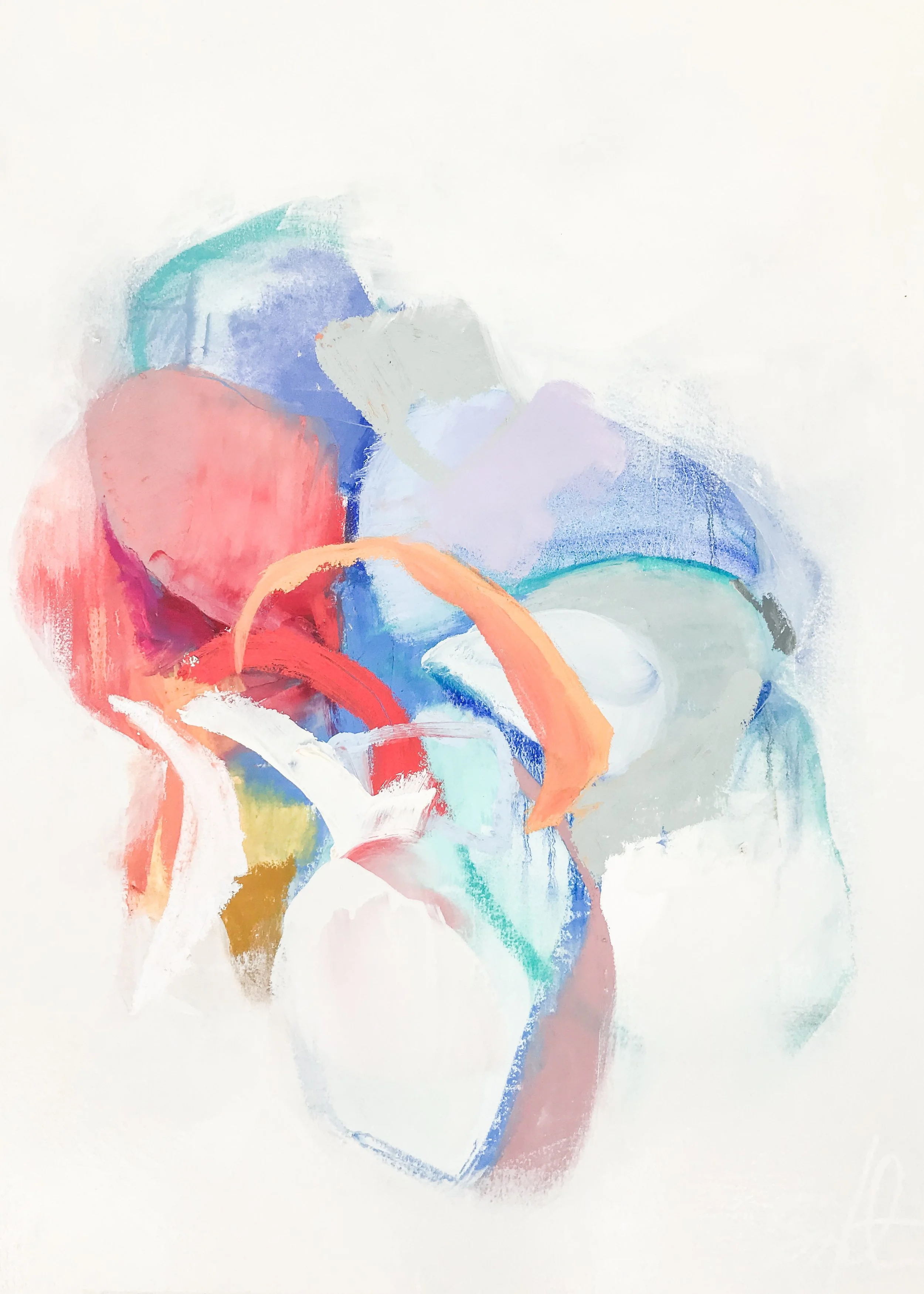 Sprouting Anew C 30x22 oil on paper