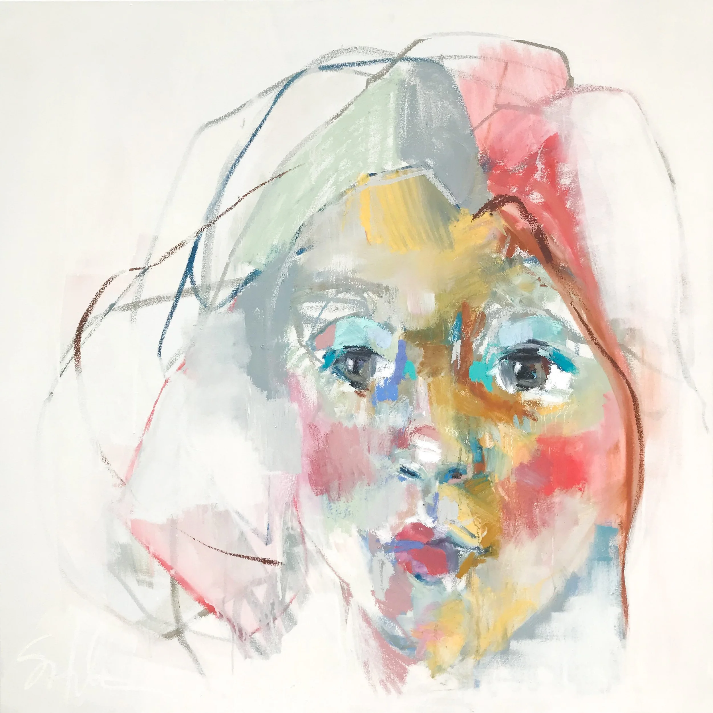 A Closer Look II 48x48 oil on canvas