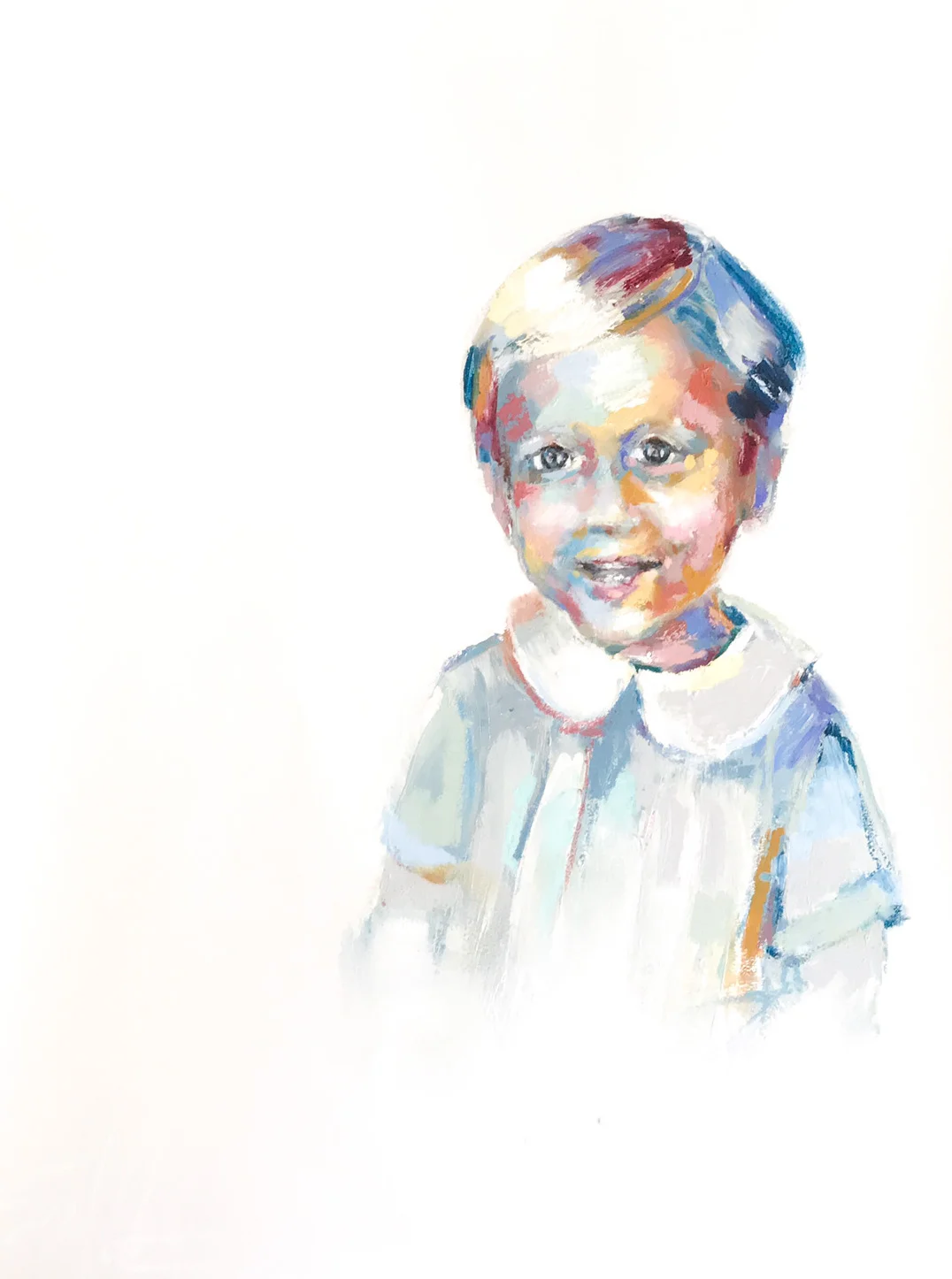 44x30 portrait with detailed facial features