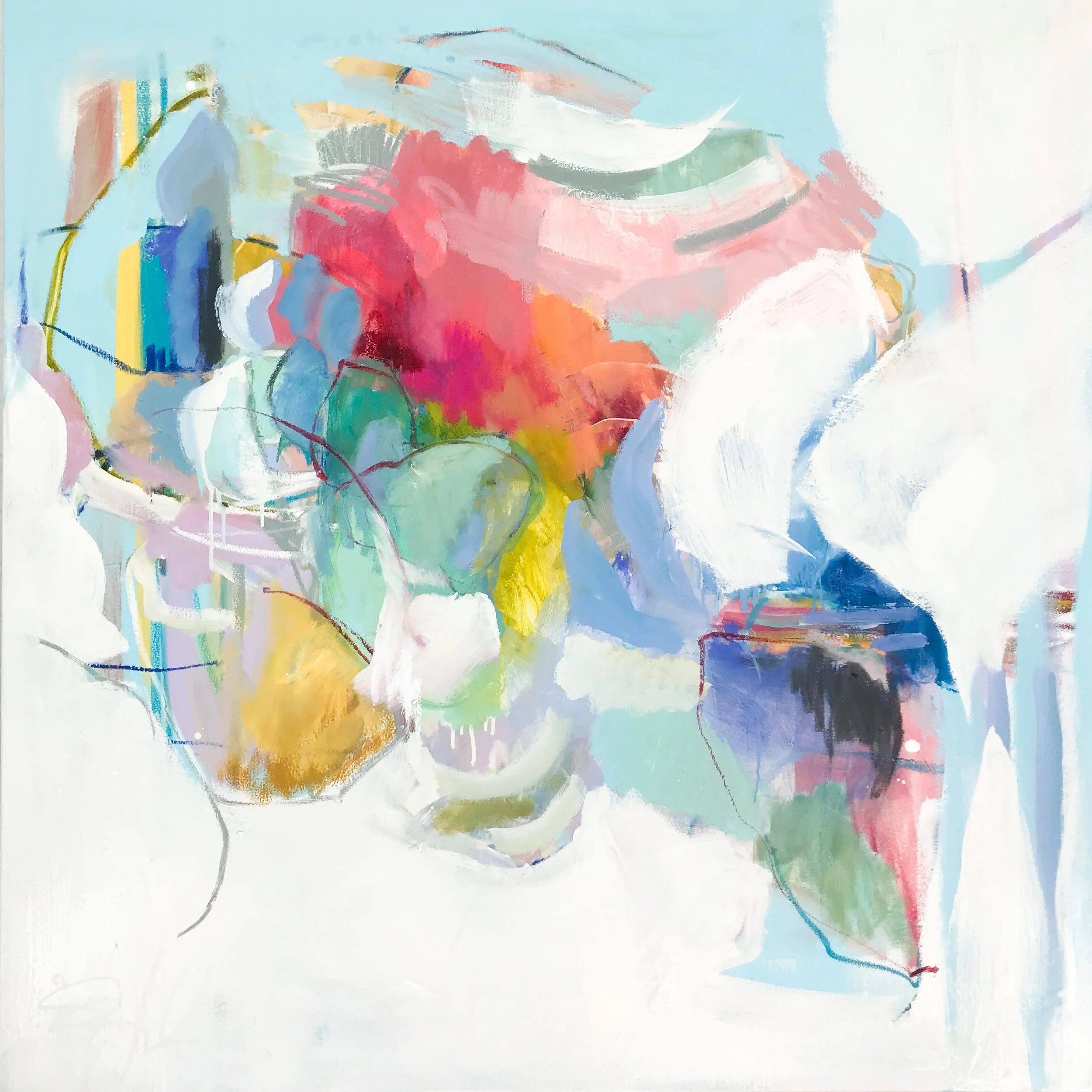 Commit II 48x48 oil on canvas
